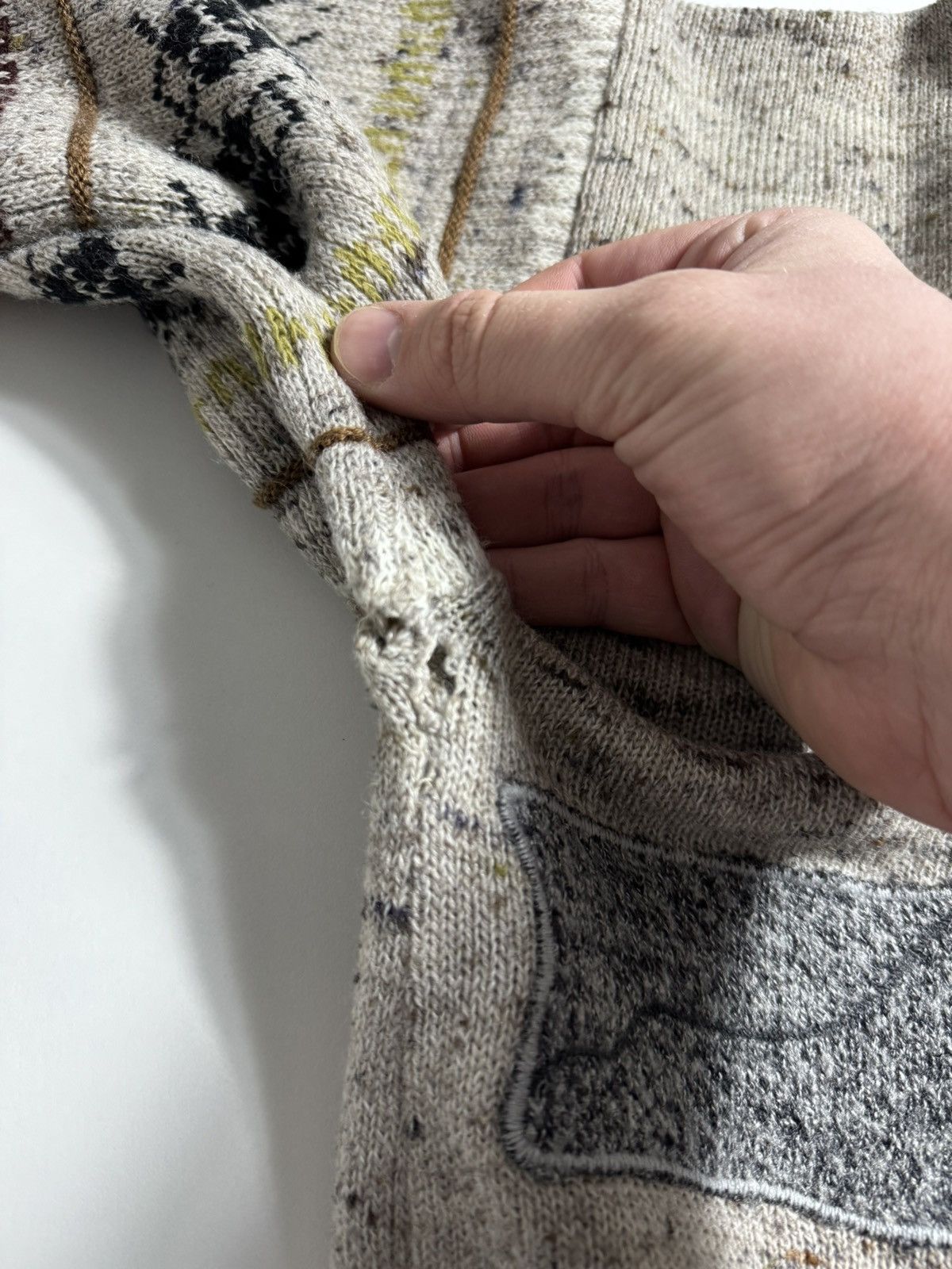 Japanese Brand × Vintage Vintage Embroidered Polar Bear Eclectic Sweater Wool cute Size US L / EU 52-54 / 3 - 14 Thumbnail