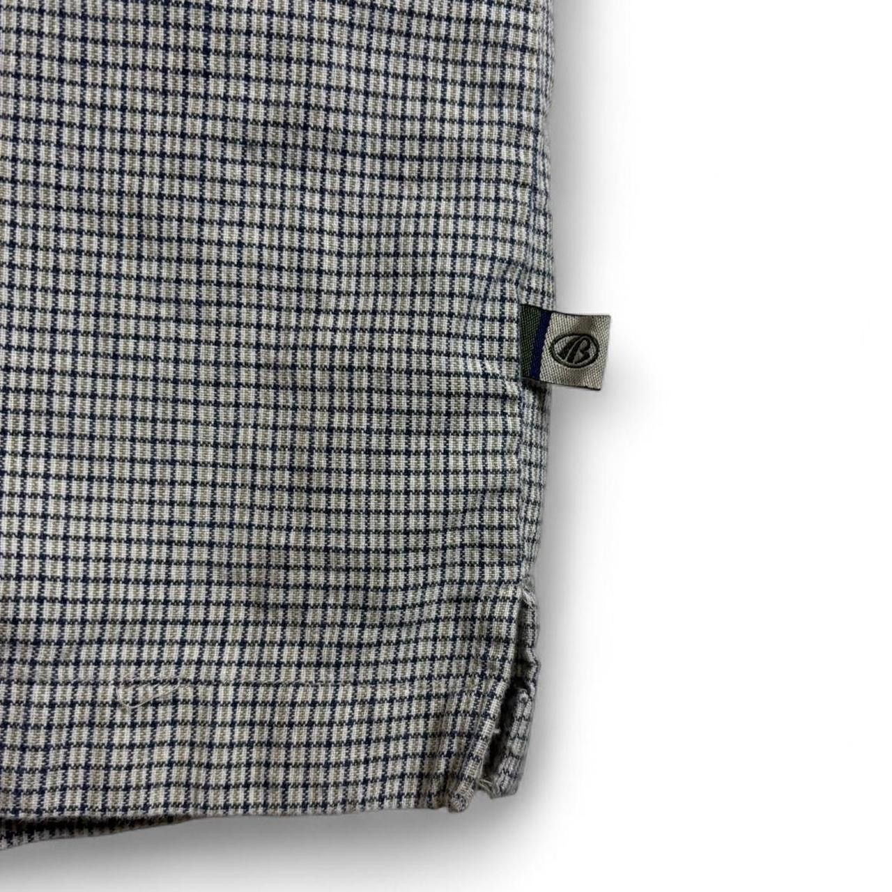 Vintage Vintage Striped Plaid Green Navy Bowling Button-Up Shirt - M Size US M / EU 48-50 / 2 - 3 Thumbnail