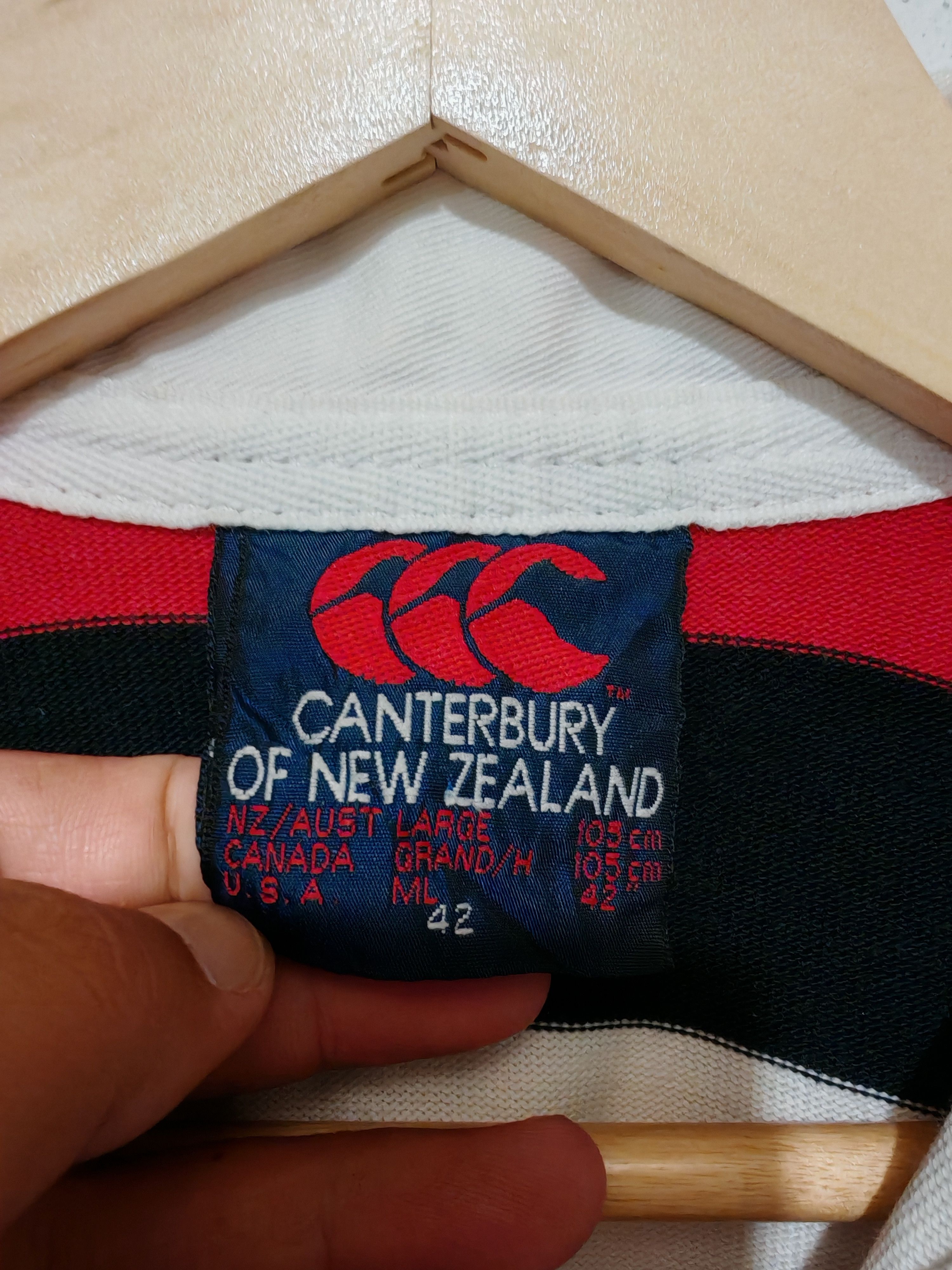 Canterbury of New Zealand × Vintage Vintage Rare Counties Manukau Rugby Union Canterbury Jersey Size US L / EU 52-54 / 3 - 3 Thumbnail