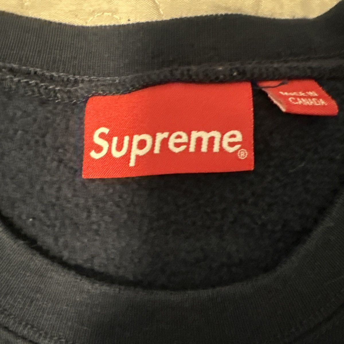 Supreme Supreme Underline Navy Crewneck Size US L / EU 52-54 / 3 - 3 Thumbnail