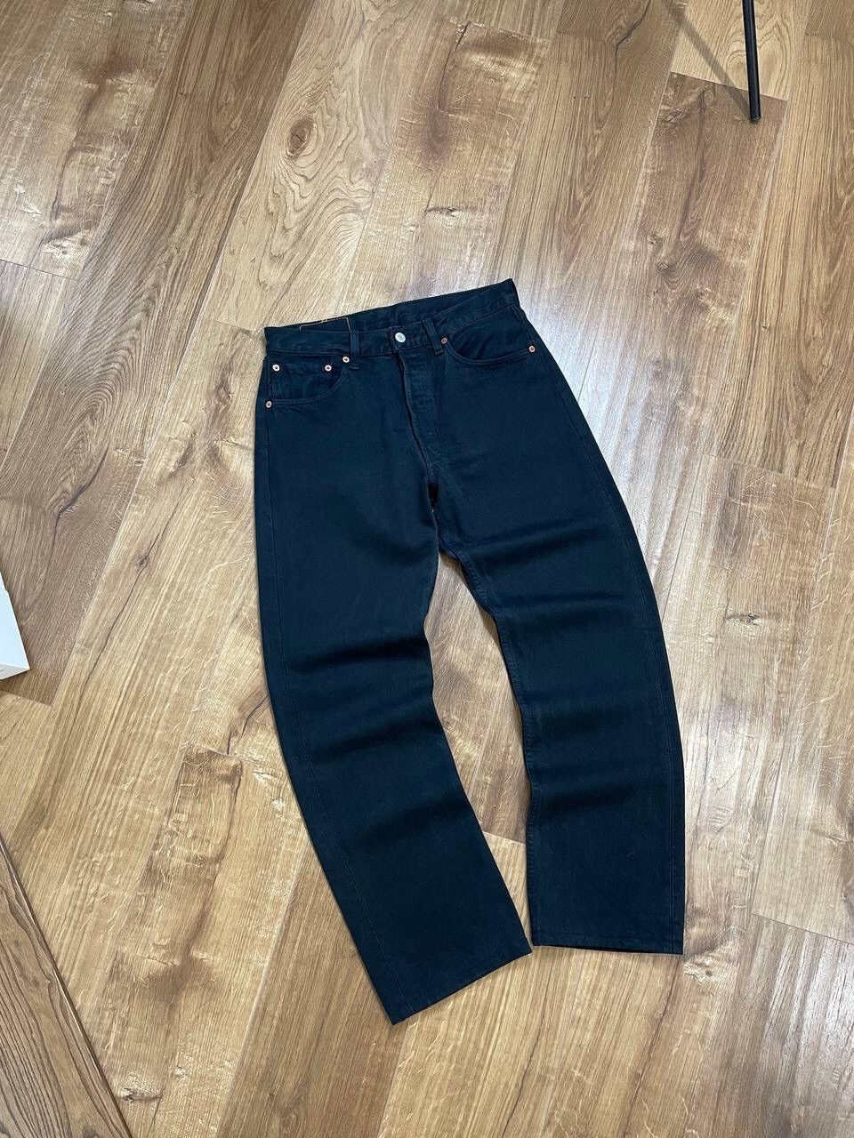 Levi's Vintage 90’s Y2K Style Levi’s 501 Black Denim Jeans Pants Size US 31 - 2 Thumbnail