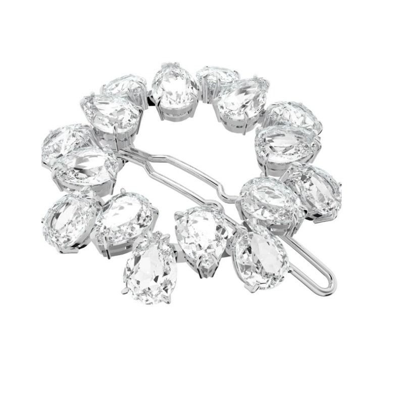 Swarovski Swarovski Hair Clip, Pear Cut Crystals, White, Rhodium Size ONE SIZE - 5 Thumbnail