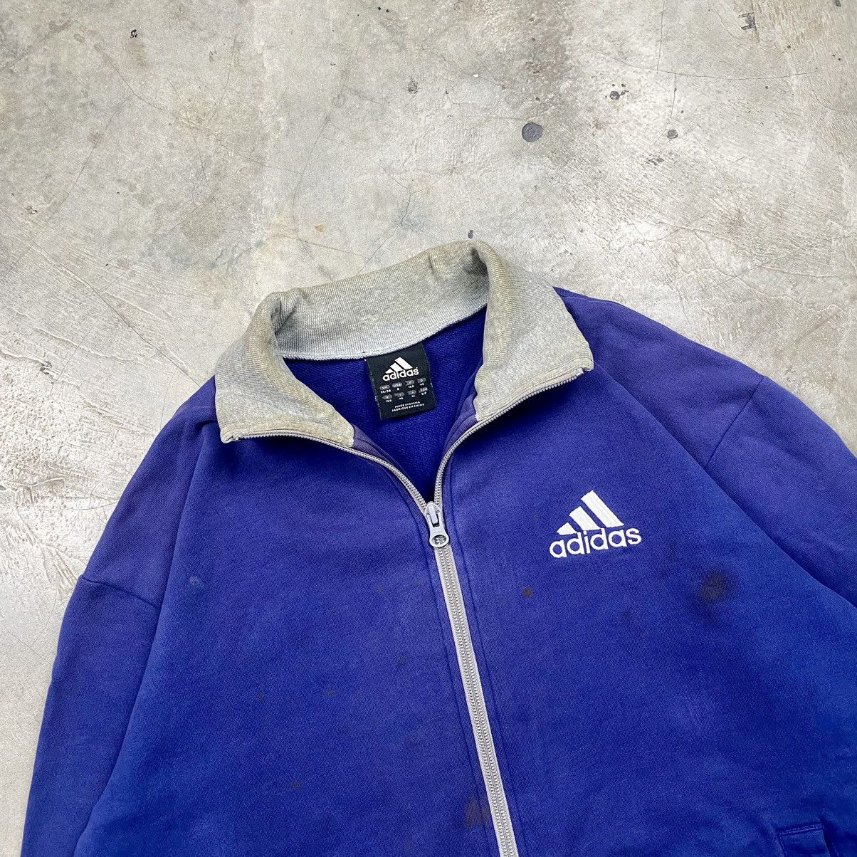 Adidas × Vintage y2k Adidas Japan Zipped Up Sweater Jacket Size US L / EU 52-54 / 3 - 2 Thumbnail