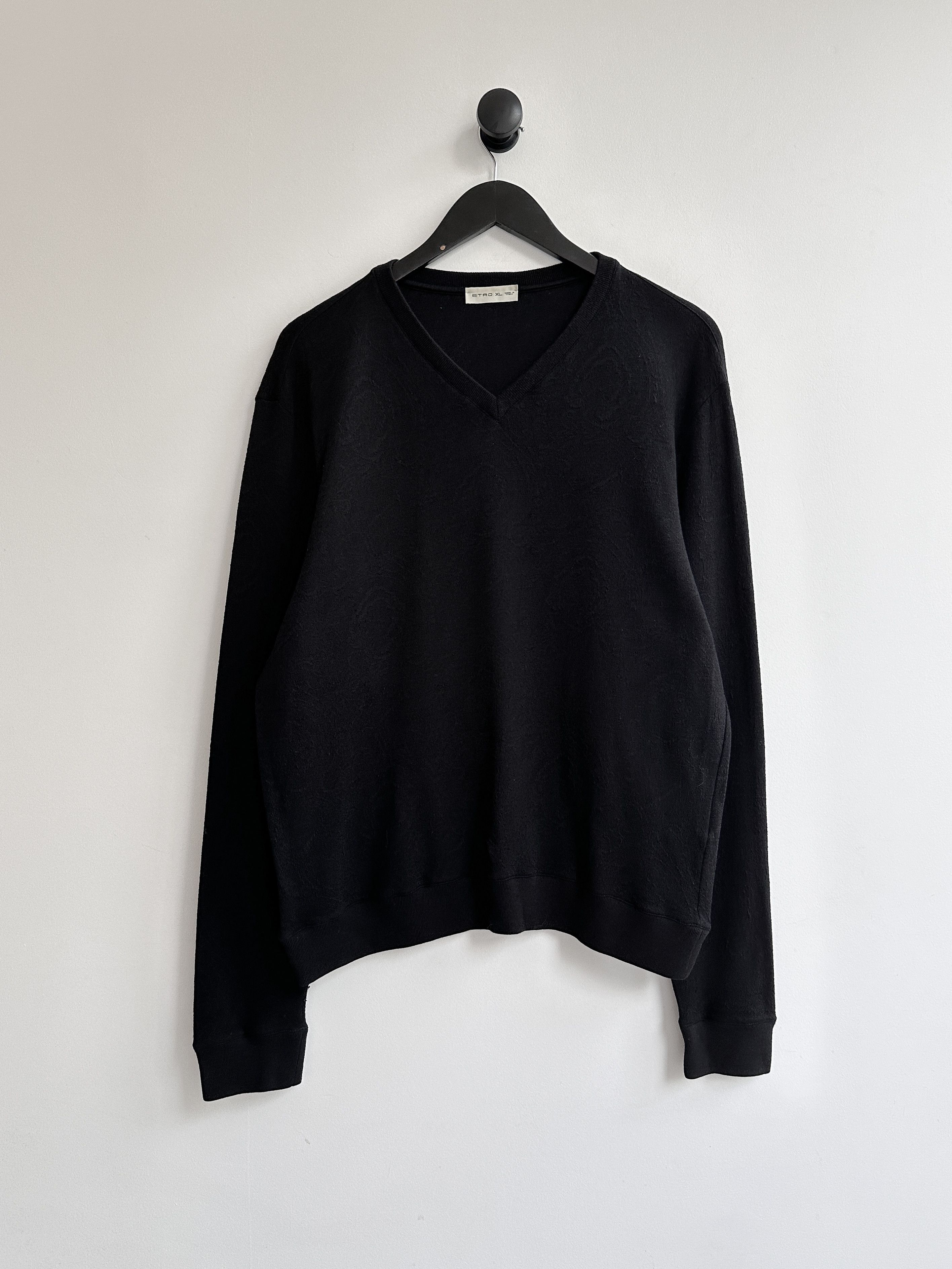 Etro Etro Lana Wool V Neck Sweater Jumper Size US XL / EU 56 / 4 - 1 Thumbnail