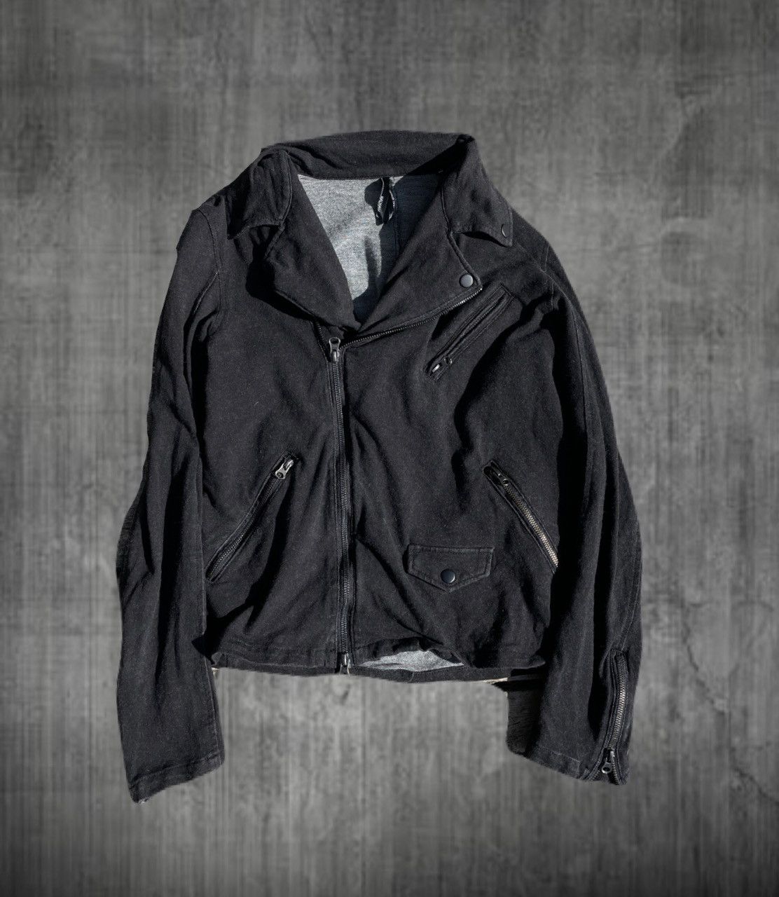 If Six Was Nine 2000s Japanese archive Vkei Cotton Biker Jacket Gyaruo Size US S / EU 44-46 / 1 - 1 Thumbnail