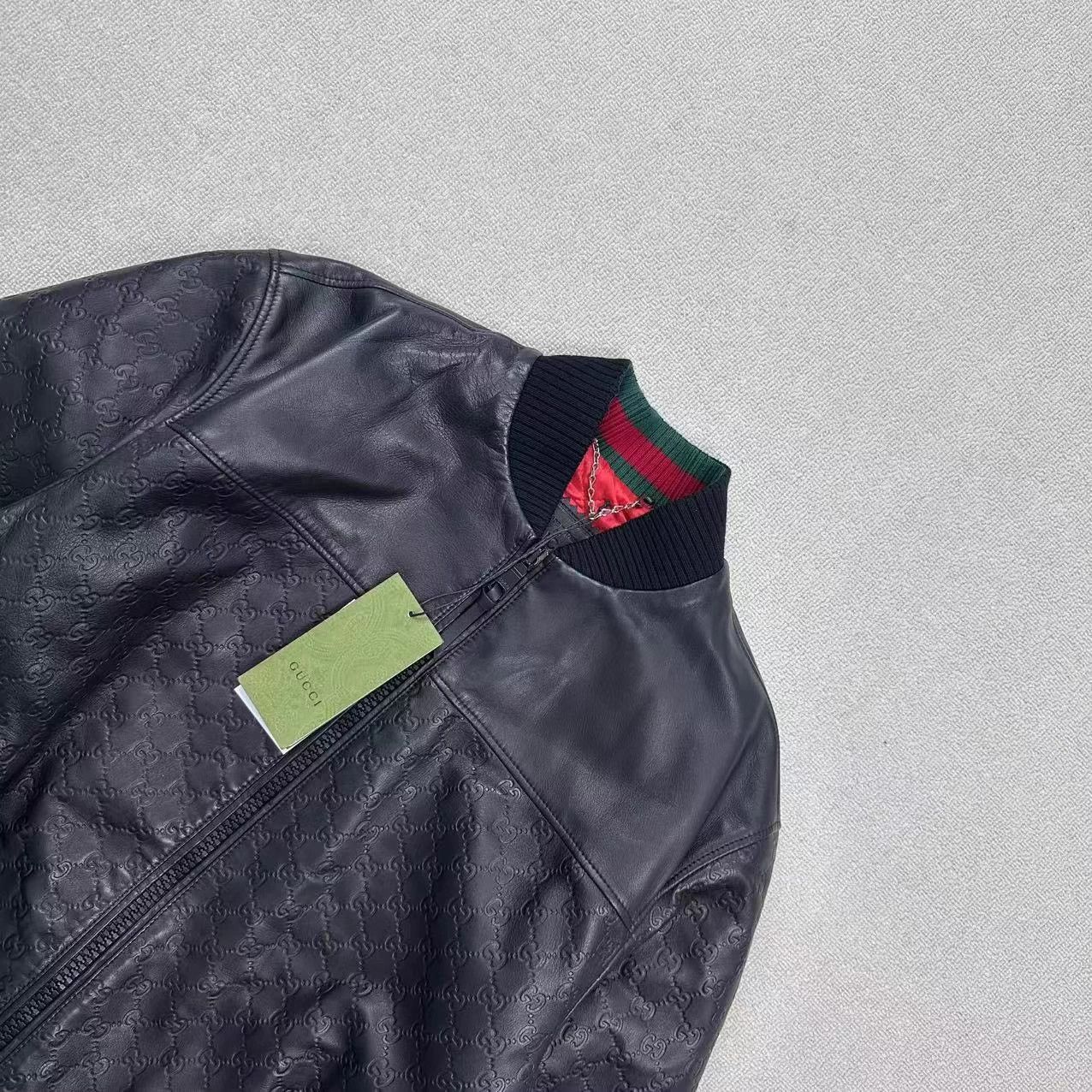 Gucci Gucci GG embossed leather jacket 48 Size US M / EU 48-50 / 2 - 3 Thumbnail