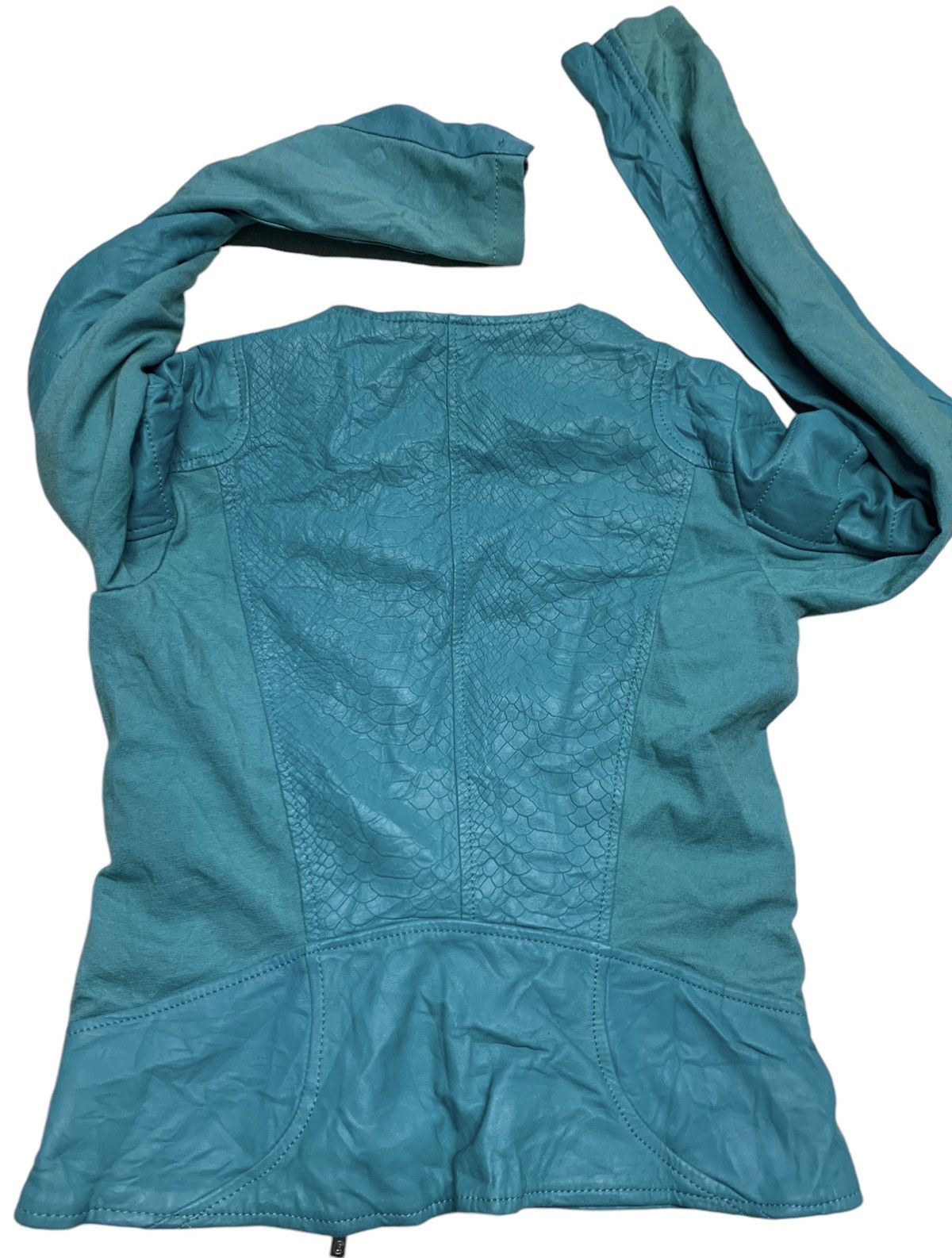 Imperial × Vintage IMPERIAL TURQUOISE PLEATHER JACKET Size US S / EU 44-46 / 1 - 7 Thumbnail