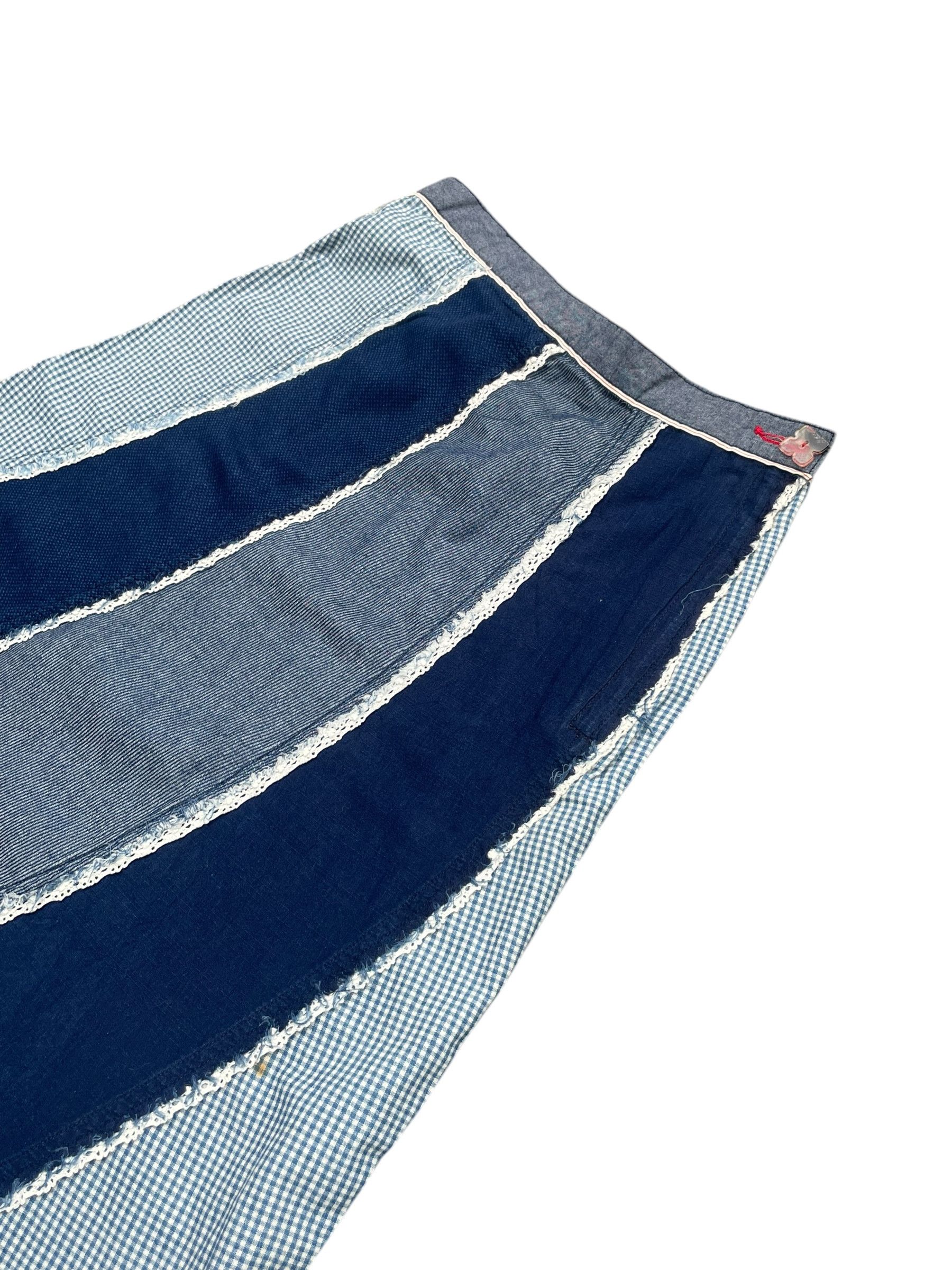 Blue Blue Japan Natural Boo Custom Denim Skirt Size 27" / US 4 / IT 40 - 2 Thumbnail