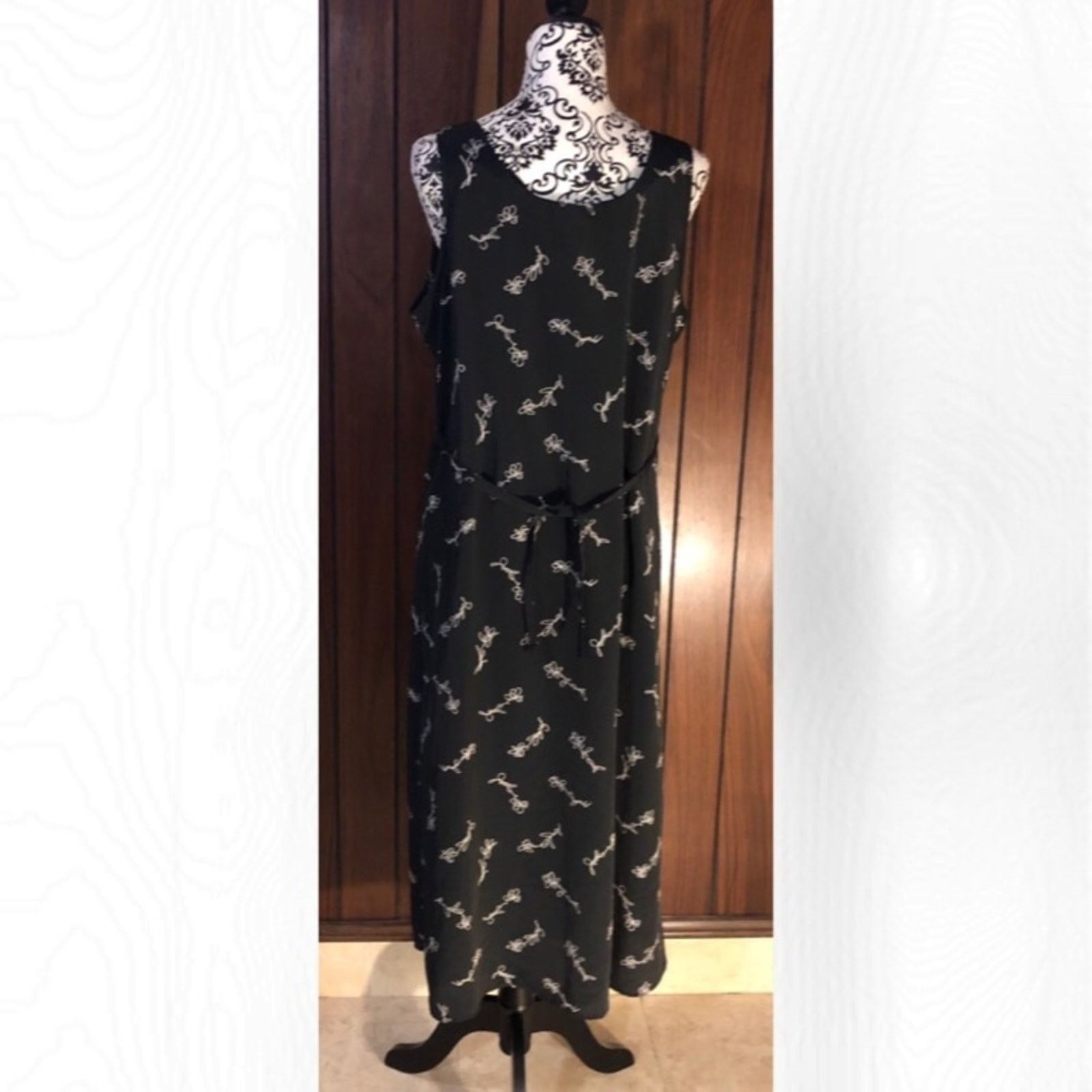 Worthington Worthington Floral Button Down Sleeveless Dress Size XL / US 12-14 / IT 48-50 - 5 Thumbnail