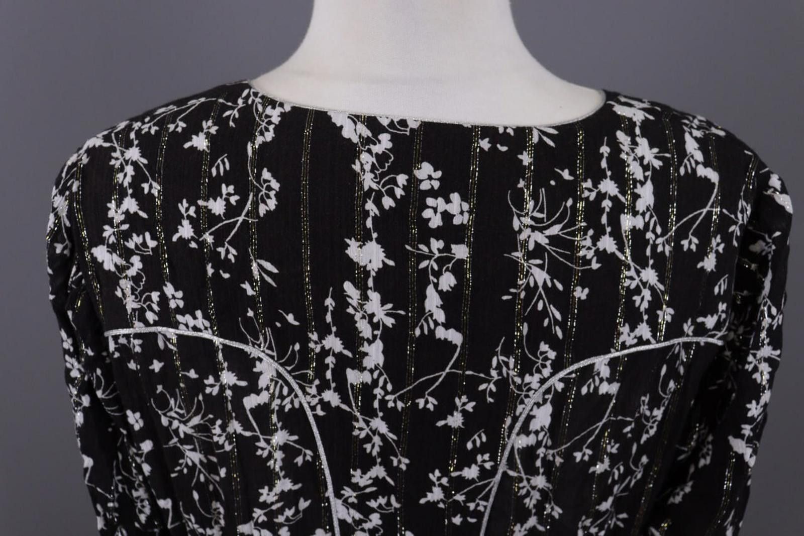 Wilkes Bashford BA&SH Frezza Noir Lady Dress Black Floral Blouson Dress Sz 2 Size XS / US 0-2 / IT 36-38 - 10 Thumbnail