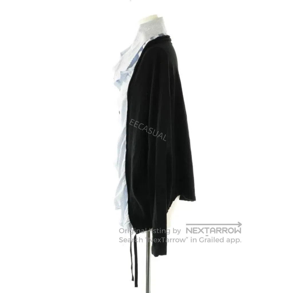Y's Y's Black and Blue Striped Cardigan. Size S / US 4 / IT 40 - 5 Thumbnail
