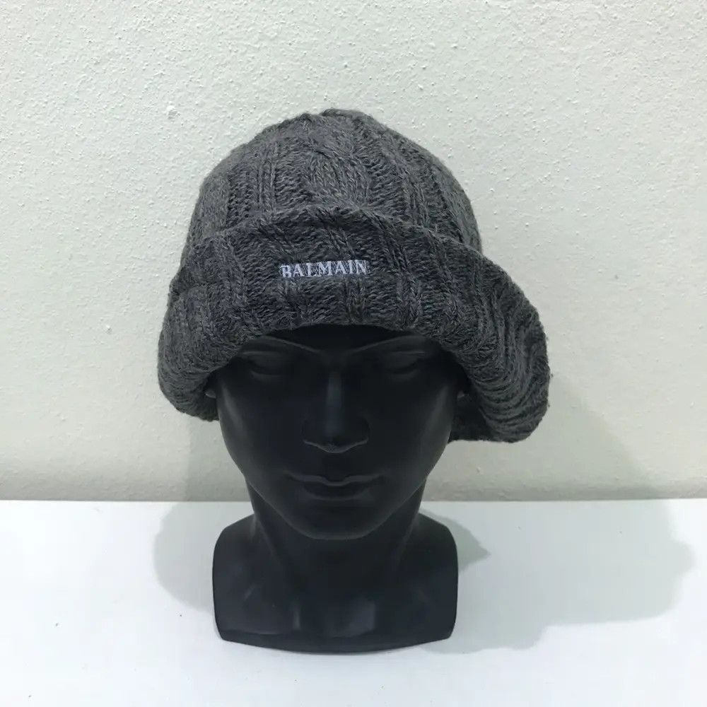 Balmain Balmain Plain Beanie Hat Size ONE SIZE - 2 Thumbnail