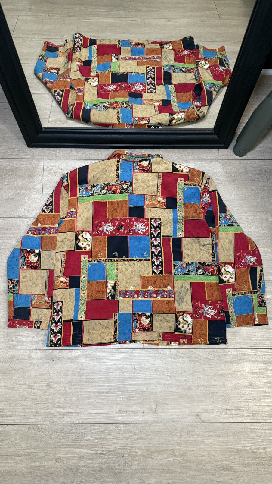 Bape Vintage / Y2K 1980s Unique Floral Patchwork Jacket Size M / US 6-8 / IT 42-44 - 6 Thumbnail