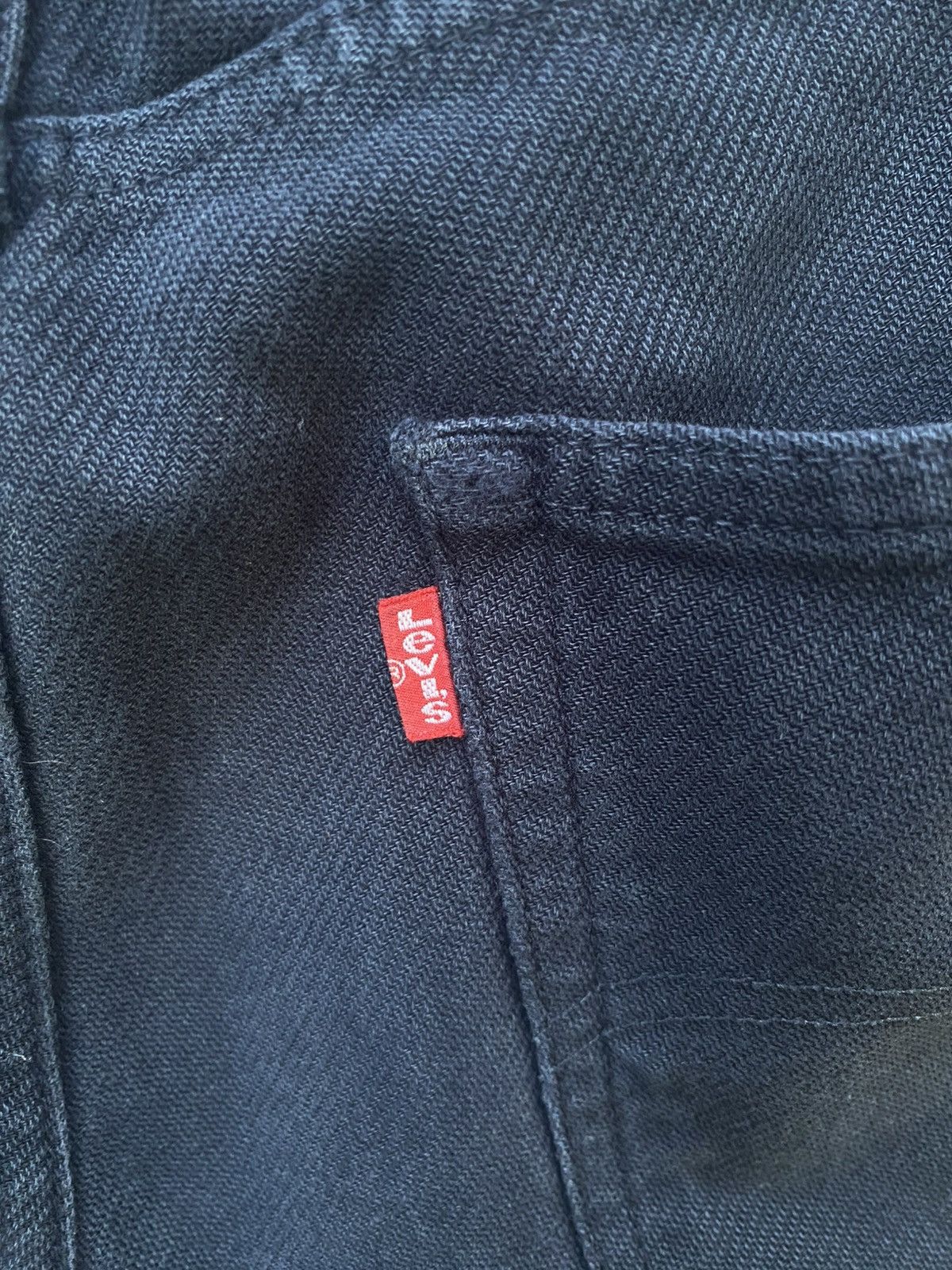 Comme des Garcons × Junya Watanabe Junya Watanabe Poem Navy & White Levi's Denim Pants Size US 32 / EU 48 - 8 Thumbnail