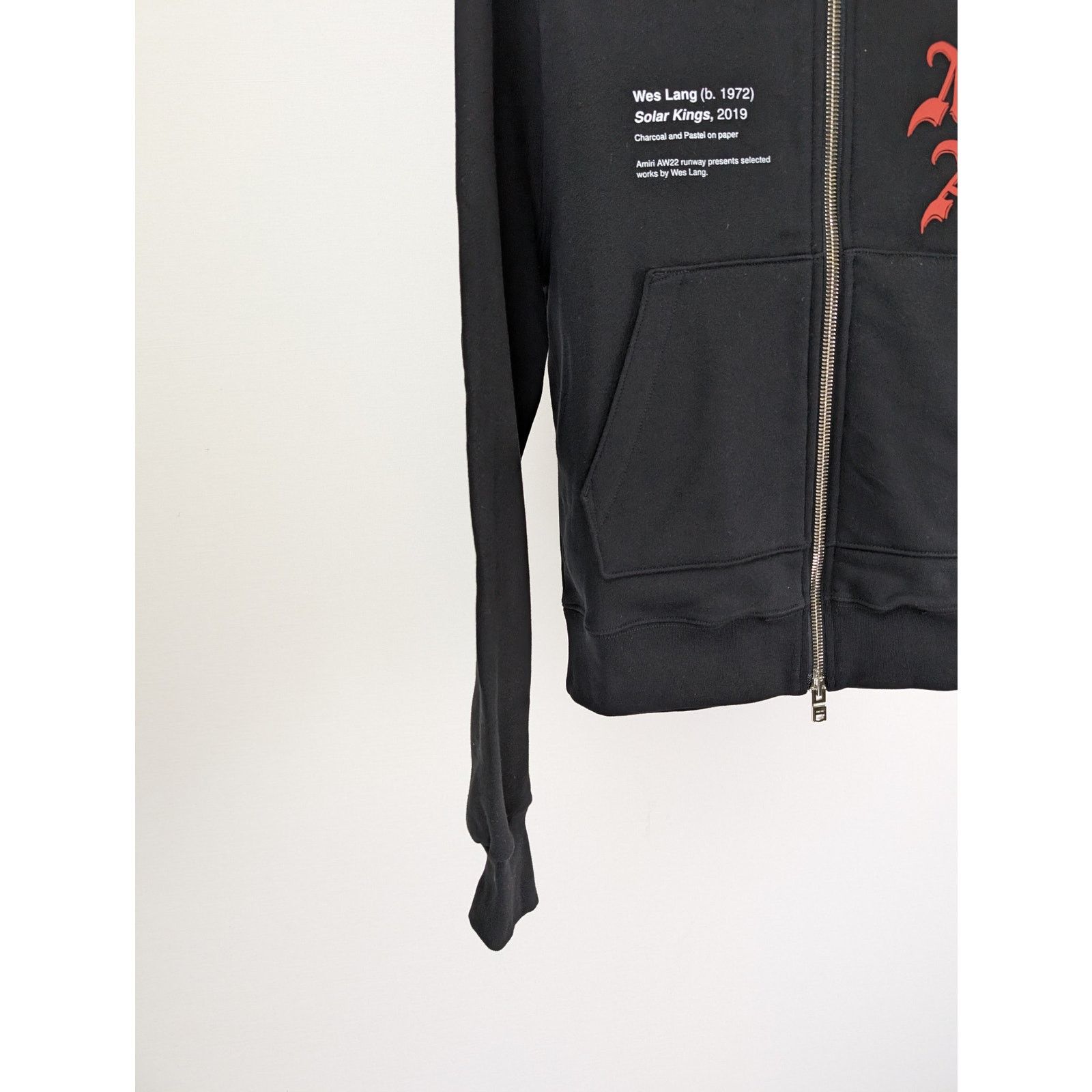 Amiri o1rshd1 Wes Lang Solar Kings Hoodie in Black Size US S / EU 44-46 / 1 - 7 Thumbnail