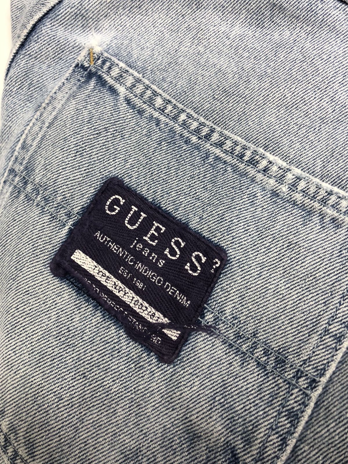 A$AP Rocky × Guess 🔥OG GUESS BLUE WASH USA BAGGY JEANS THRASHED DISTRESS DENIM Size US 32 / EU 48 - 10 Thumbnail