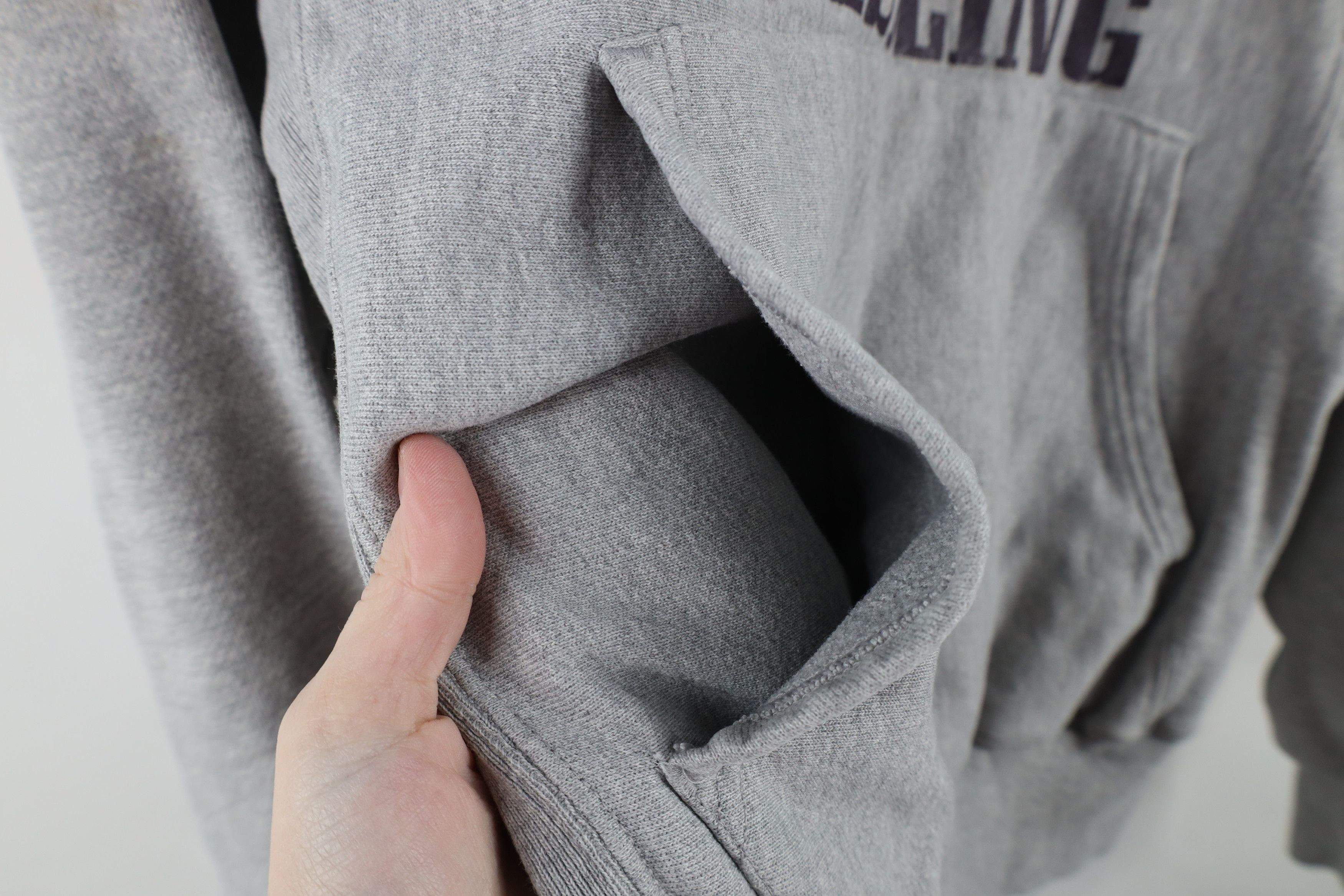 Champion × Vintage Vintage 90s Champion Reverse Weave Hoodie Sweatshirt Gray Size US S / EU 44-46 / 1 - 7 Thumbnail