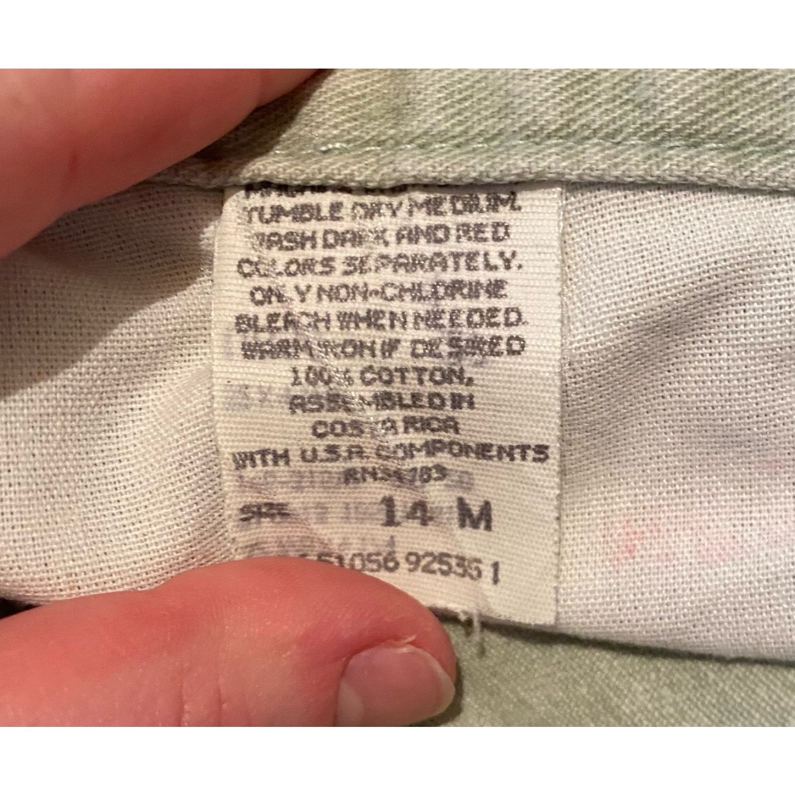 Lee Lee Riders Vintage Pastel Green Shorts Size 36" / US 14 / IT 50 - 3 Thumbnail