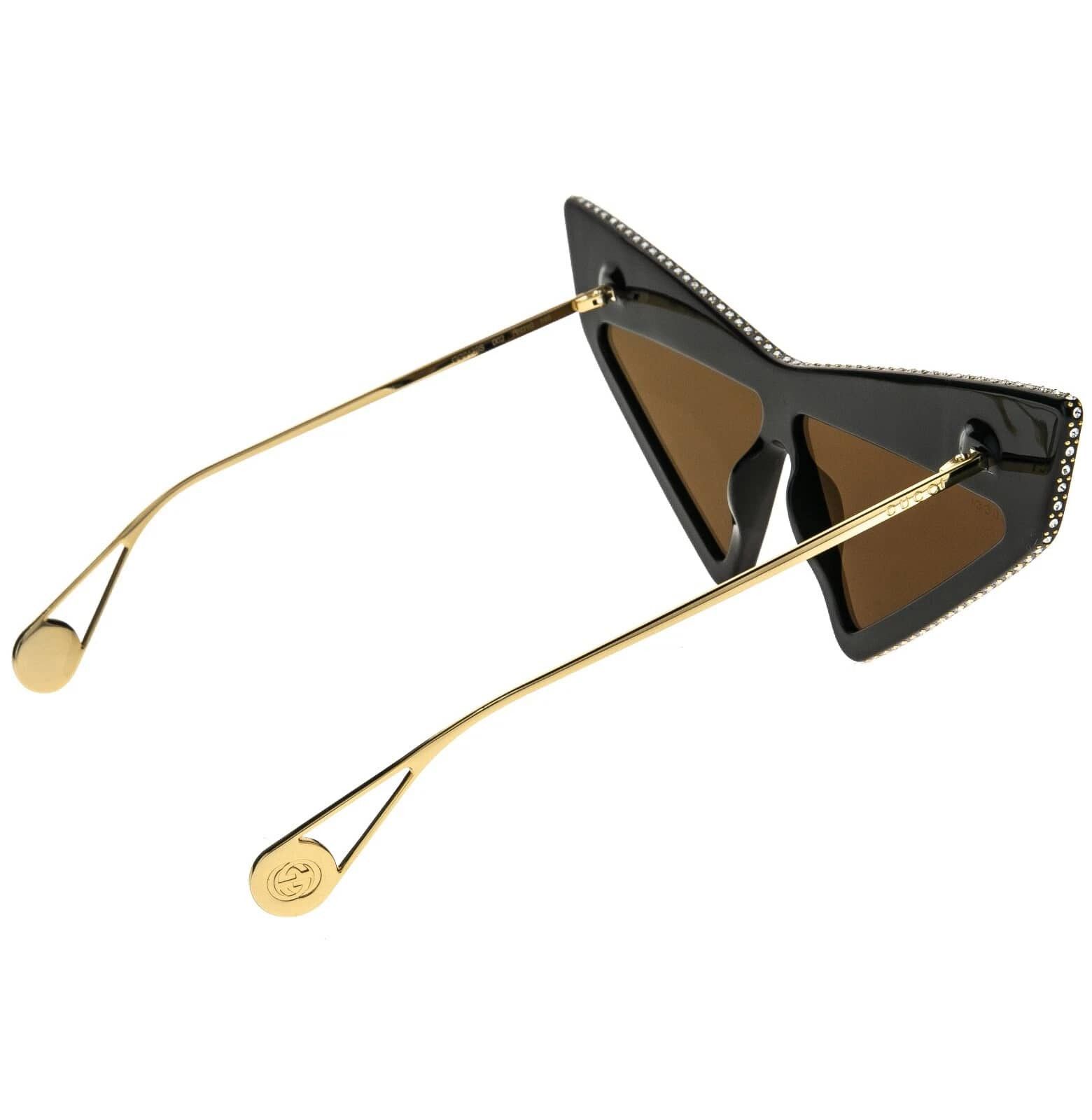Gucci GUCCI GG0430S Hollywood Forever 0430 Black Sunglasses 002 Size ONE SIZE - 8 Thumbnail