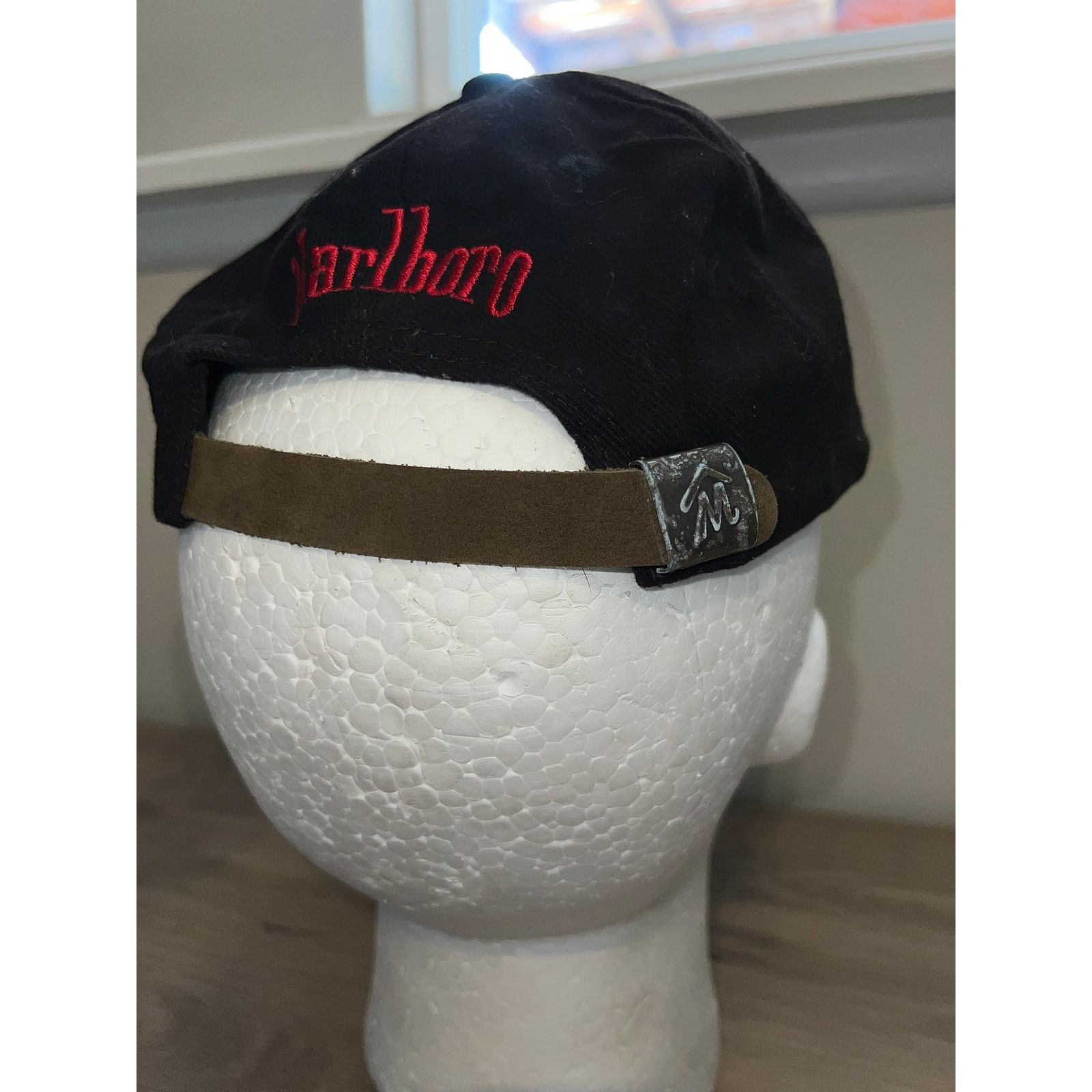 Marlboro Marlboro Cigs Cigarettes Black Western Hat Headwear VTG OS Size ONE SIZE - 5 Thumbnail