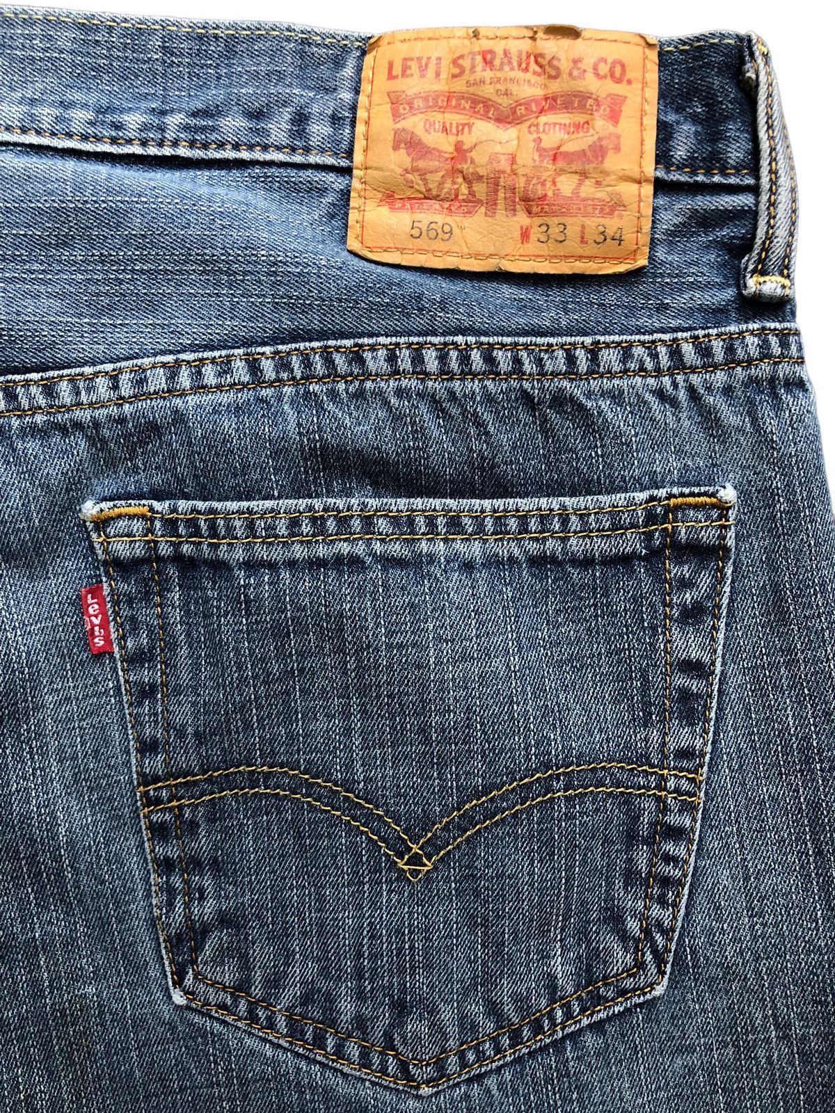 Levi's × Vintage Vintage Levi's 569 Blue Denim Jeans Size US 36 / EU 52 - 13 Thumbnail