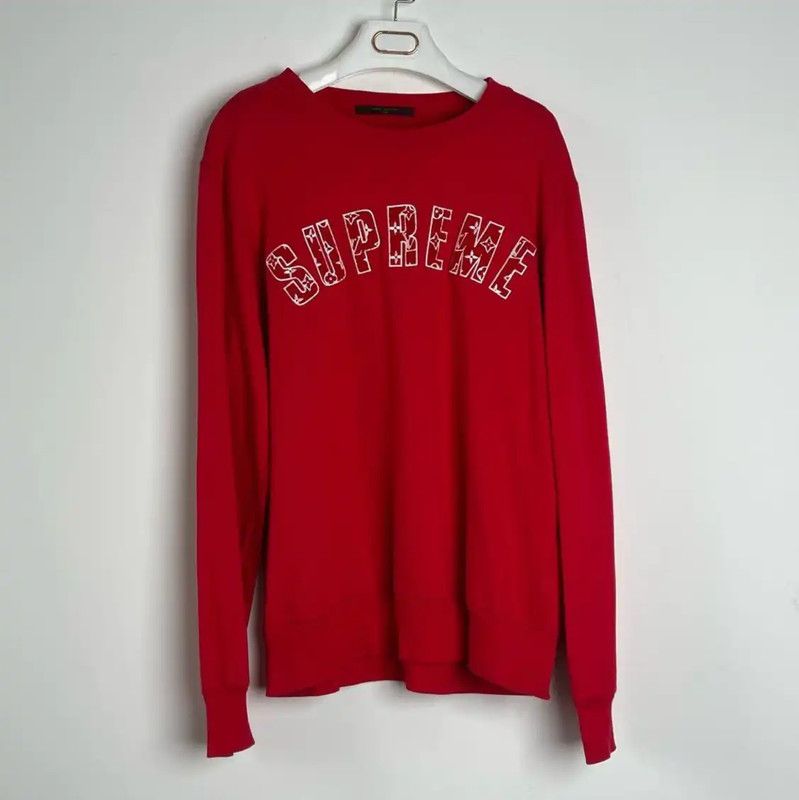 Louis Vuitton Louis Vuitton Red Long Sleeve Sweatshirt for Men 0089 Size US L / EU 52-54 / 3 - 1 Thumbnail