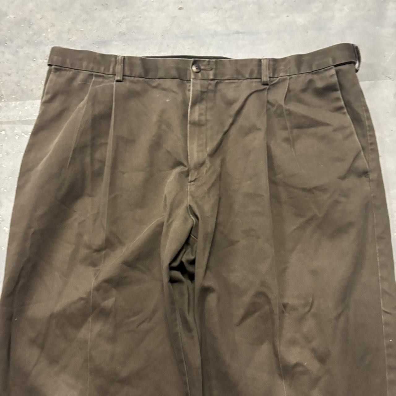 Japanese Brand × Vintage Crazy Vintage Y2K/2000s Baggy Faded Brown Casual Pants! Size US 42 / EU 58 - 5 Thumbnail