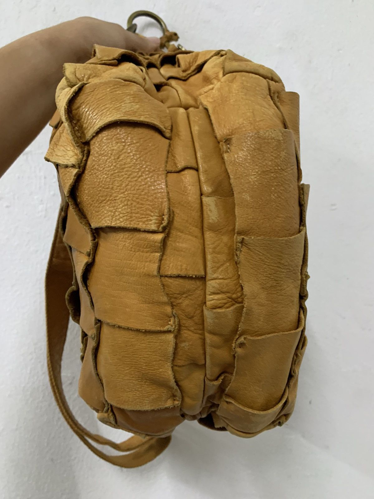 Leather Leather Patches Handbag Kapital Style Size ONE SIZE - 9 Thumbnail