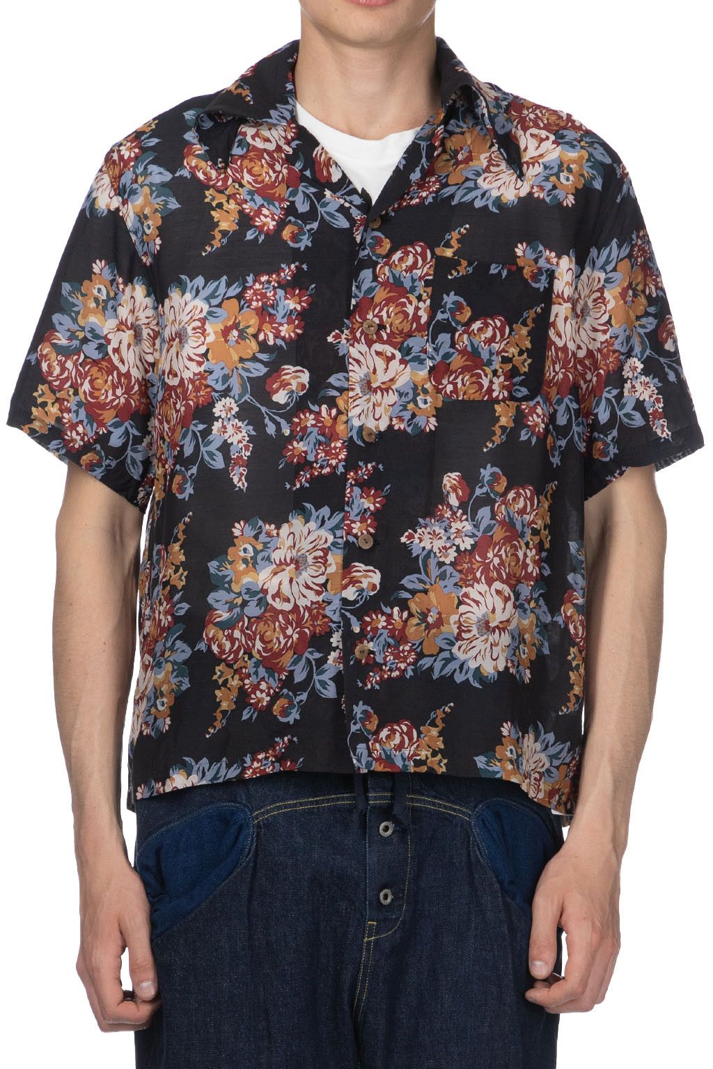 Kapital KAPITAL Silk rayon champetre Maria Mary aloha shirt black Size US L / EU 52-54 / 3 - 5 Thumbnail