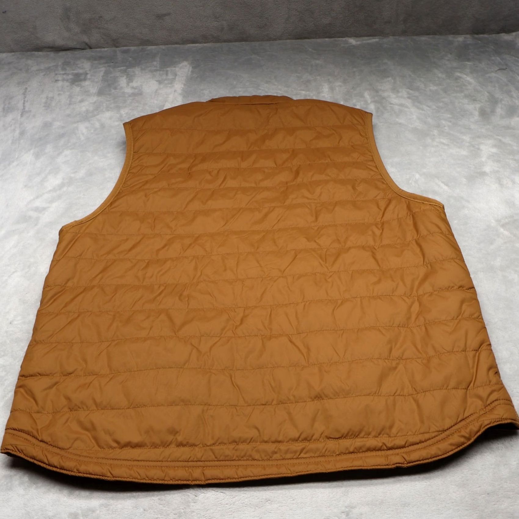 Carhartt Carhartt Vest Men Large Brown Lightweight Water Resistant Insulated LOGO Quilted Rain Defender Zip Pockets Stand-Up Collar Size US L / EU 52-54 / 3 - 7 Thumbnail
