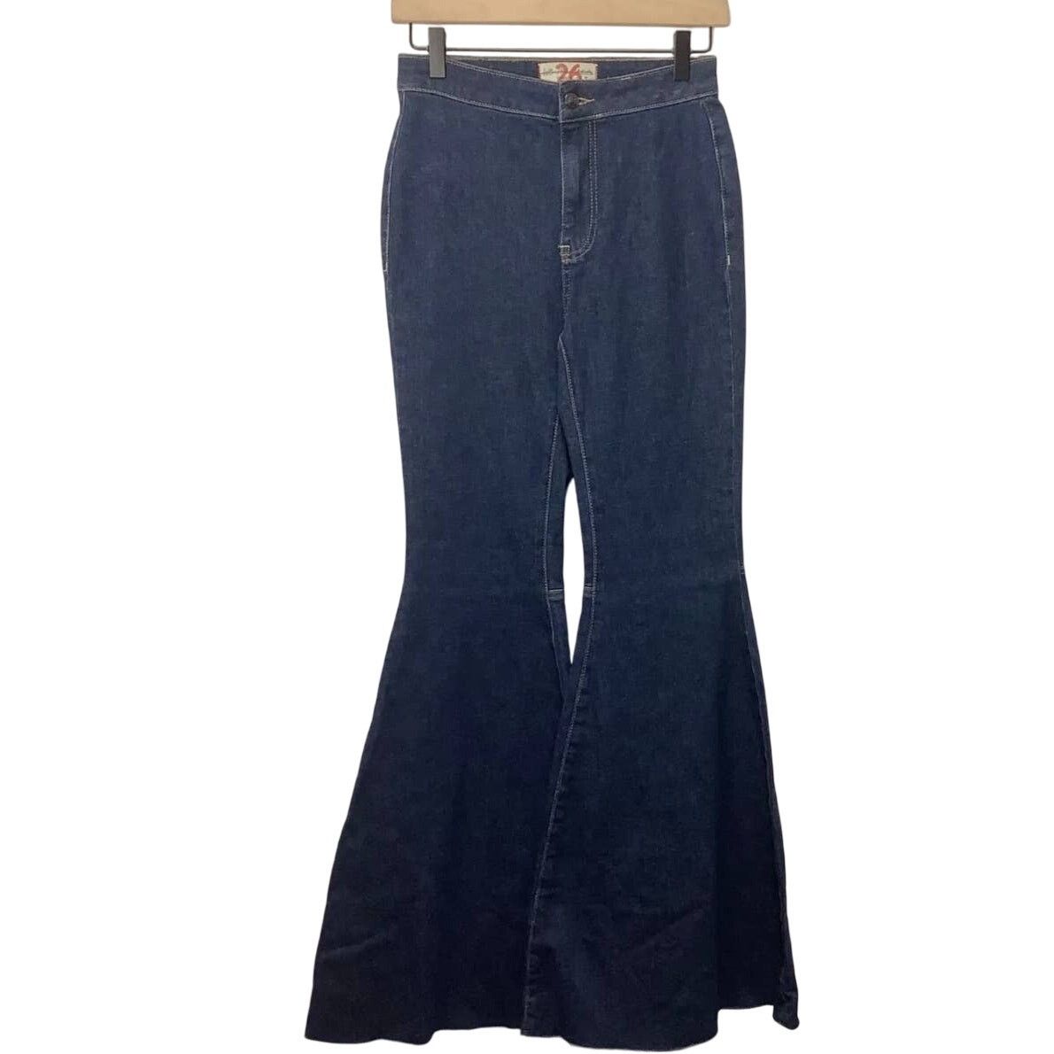 Free People New Free People Just Float On CBD Flare Jeans SIZE 26 $168 Size 26" / US 2 / IT 38 - 2 Thumbnail
