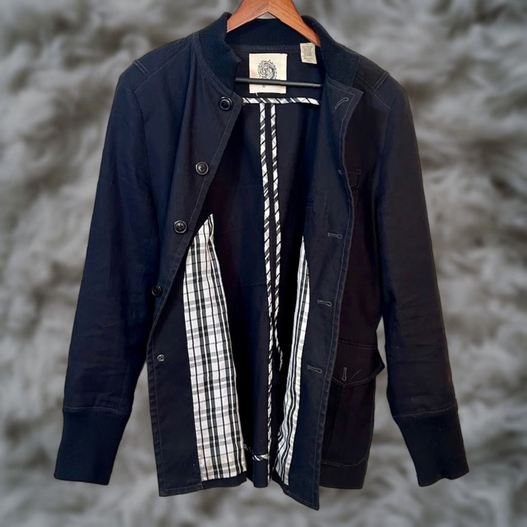 Vintage VINTAGE Modern Amusement x Urban Outfitters Black Utility Jacket XL Plaid Lined Fall Mens Size US XL / EU 56 / 4 - 1 Thumbnail
