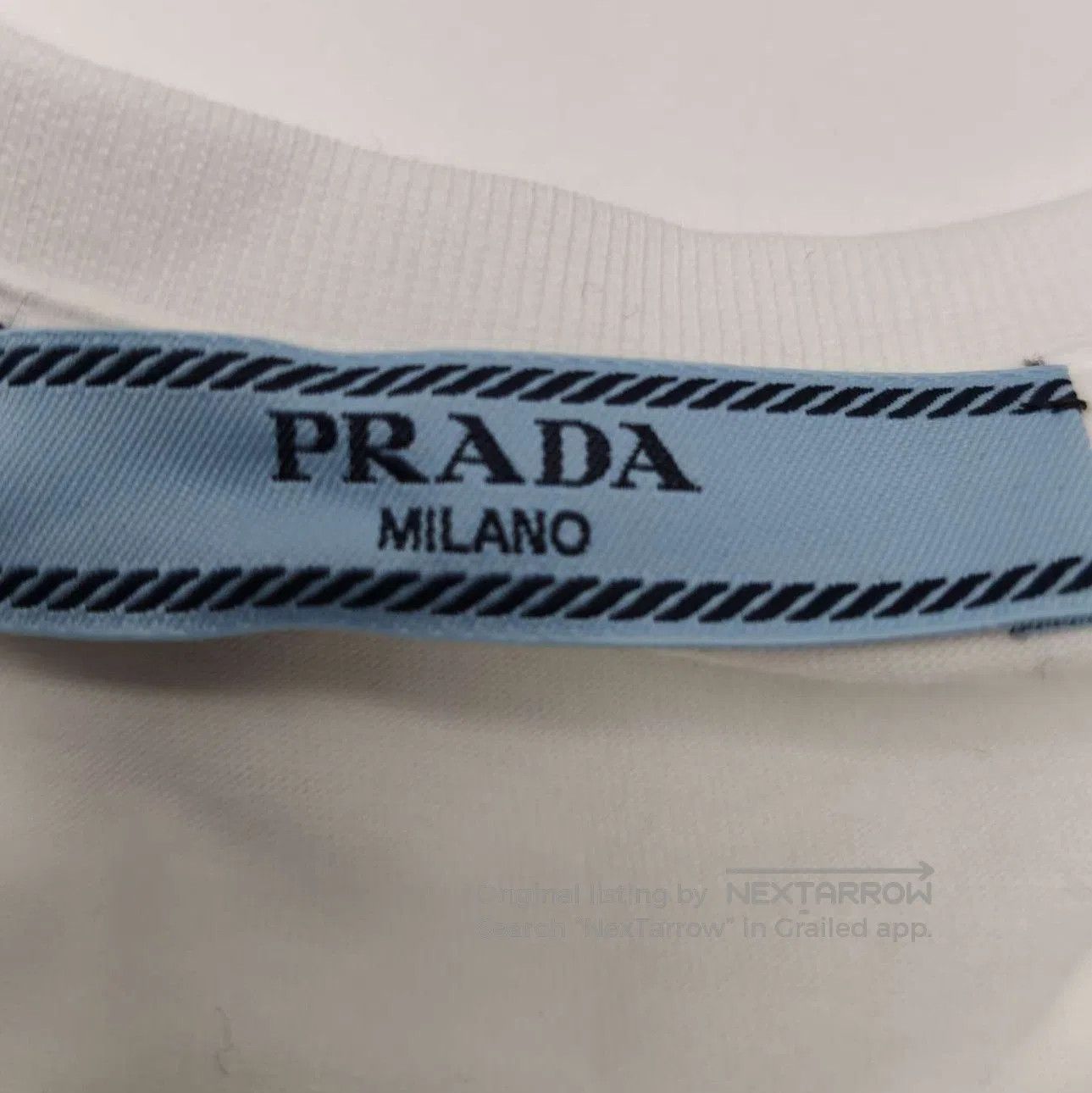 Prada Prada Classic Cotton Round Neck T. Size S / US 4 / IT 40 - 4 Thumbnail
