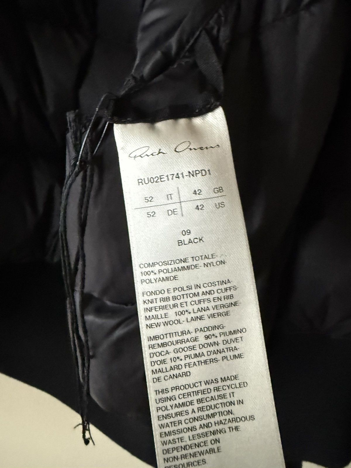 Rick Owens Rick Owens Hooded Puffer Jacket FW25 Size US M / EU 48-50 / 2 - 5 Thumbnail