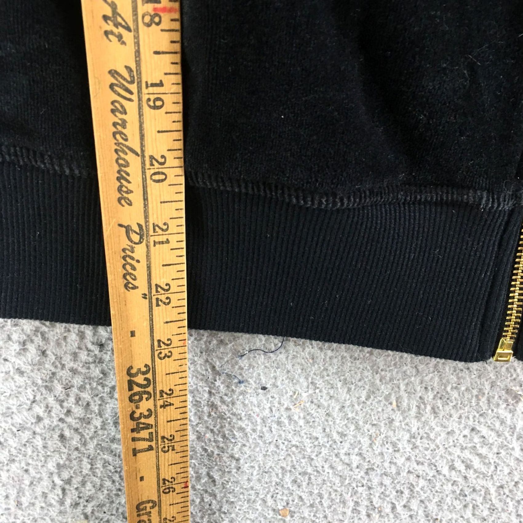Calvin Klein Calvin Klein Zip Up Velour Jacket Womens S Black Cotton Blend Gold Logo Zipper Size S / US 4 / IT 40 - 7 Thumbnail