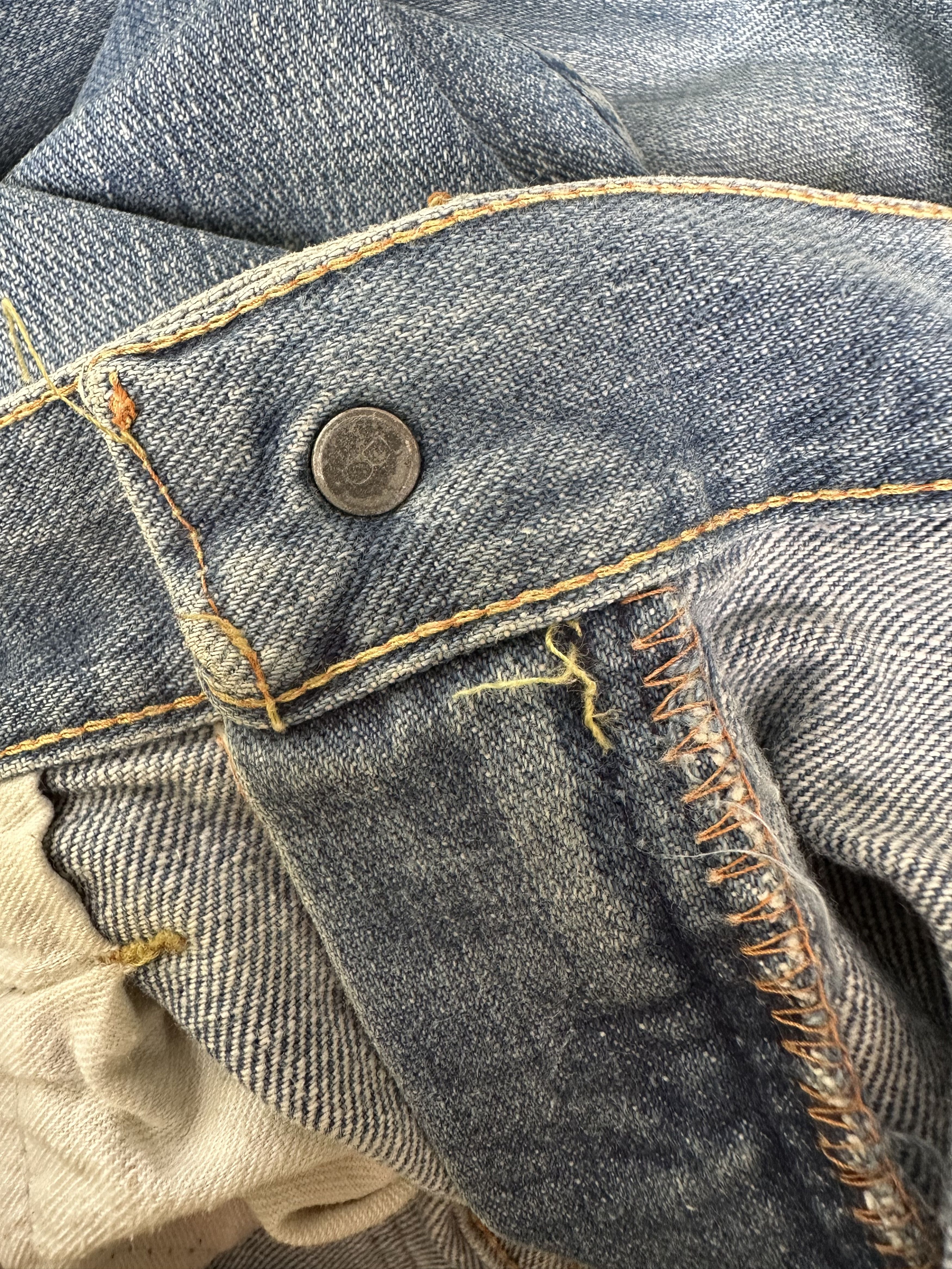 Lee Rare Vtg Distressed Lee Riders 70s Talon 42 Flare Denim Jean Size US 30 / EU 46 - 24 Thumbnail