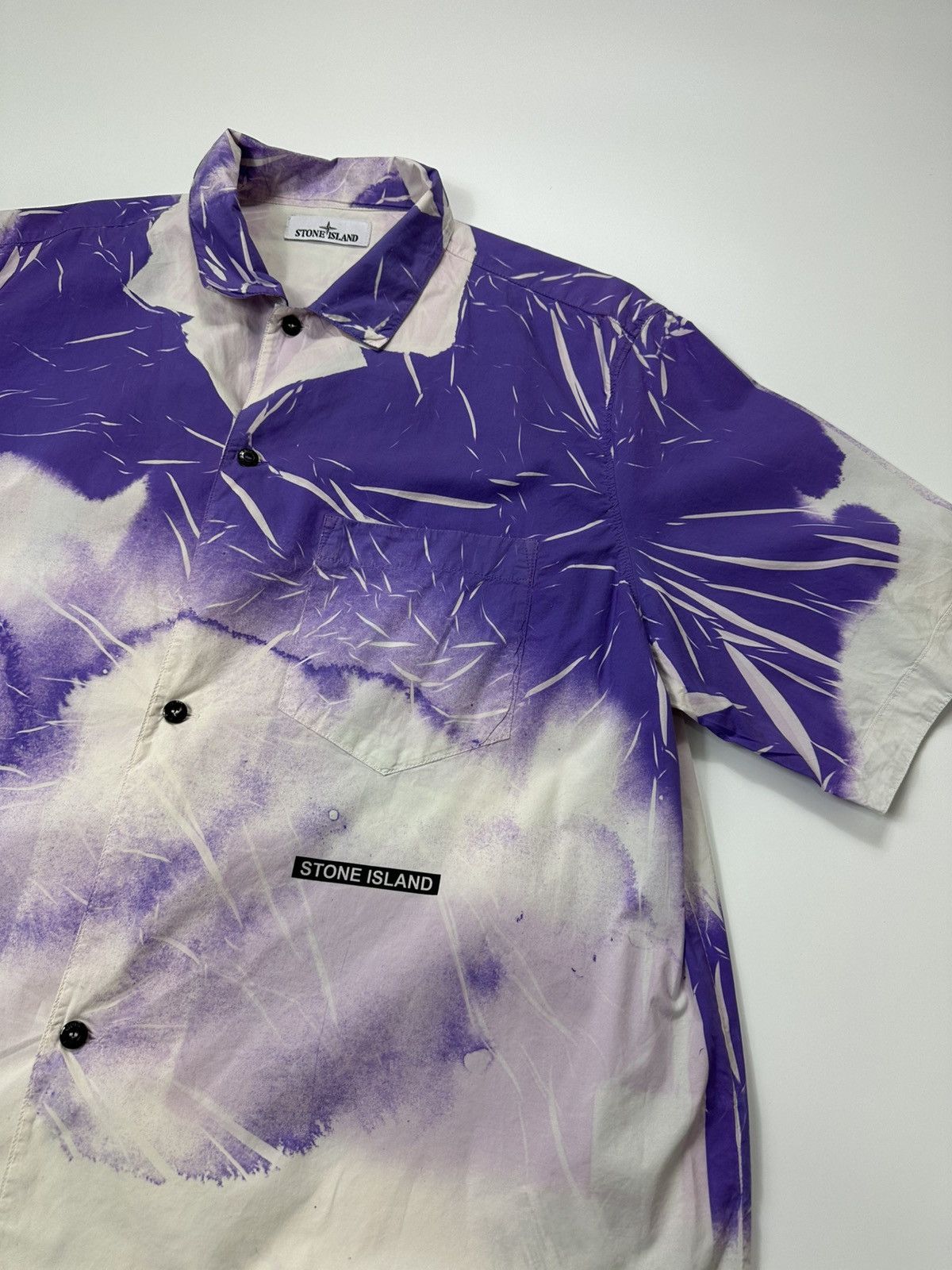 Stone Island Stone Island Abstract Print Shirt XL Size Men's Purple Size US XL / EU 56 / 4 - 8 Thumbnail