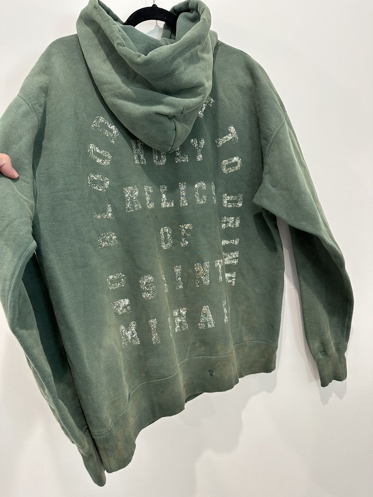 Saint Michael Saint Michael Green Holy Relics of Saints Hoodie | Grailed