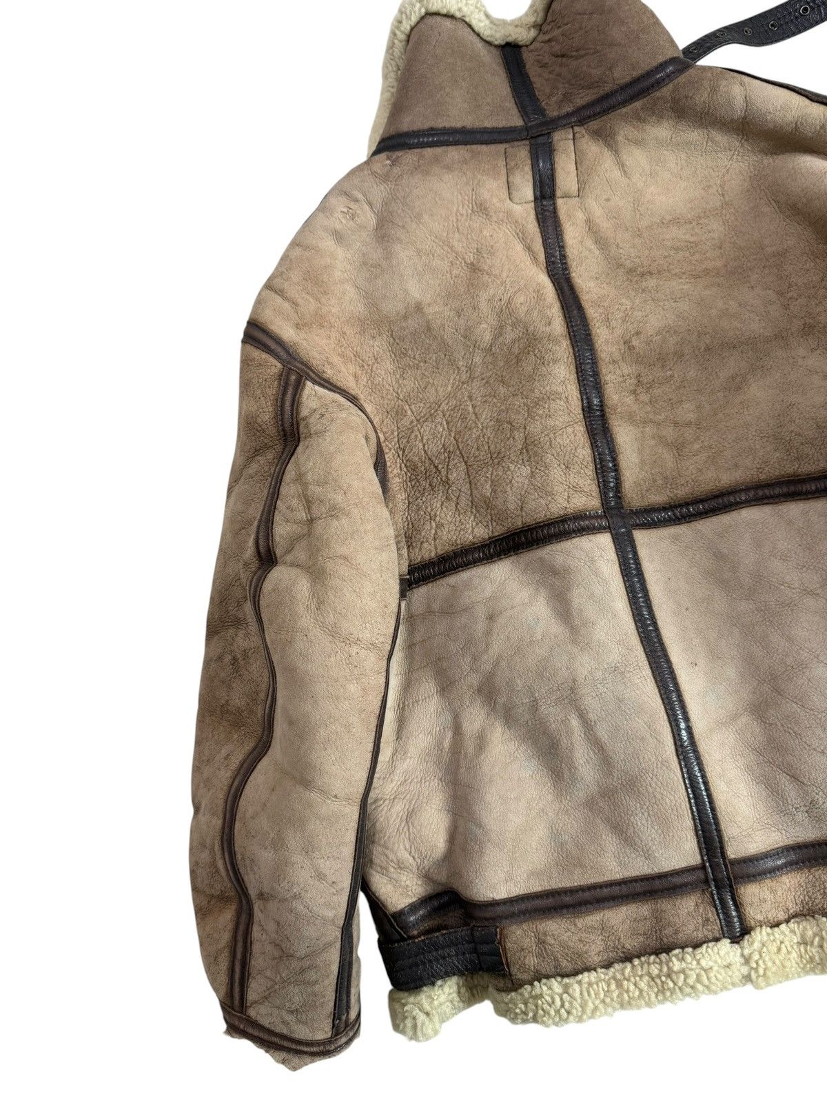 Avirex Vintage Sheep Skin Shearling Avirex Distress Jacket Size 38 Size US S / EU 44-46 / 1 - 7 Thumbnail