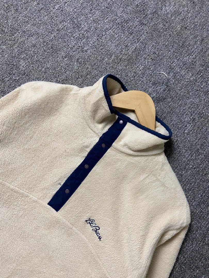 L.L. Bean Vintage LL Bean Half Button Fleece Pullover (190) Size US S / EU 44-46 / 1 - 7 Thumbnail