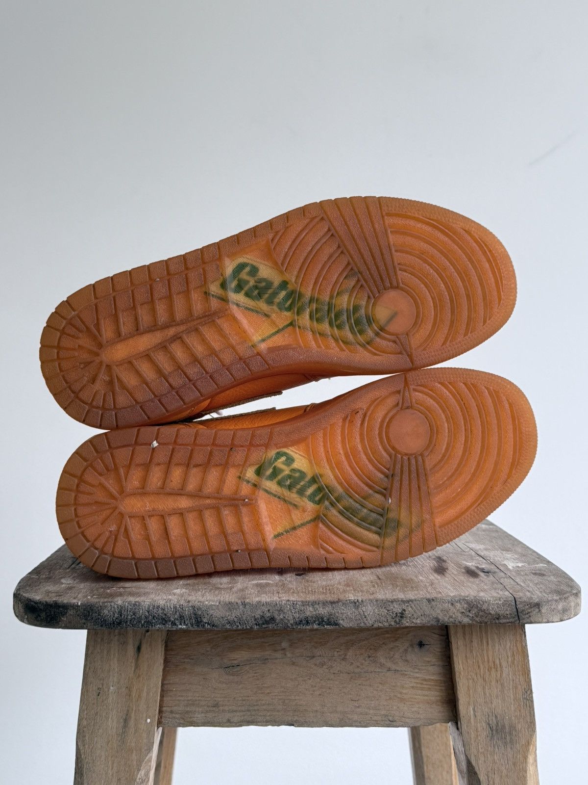 Gatorade × Jordan Brand Jordan 1 Retro High Gatorade Orange Peel Sneakers Size US 10 / EU 43 - 8 Thumbnail