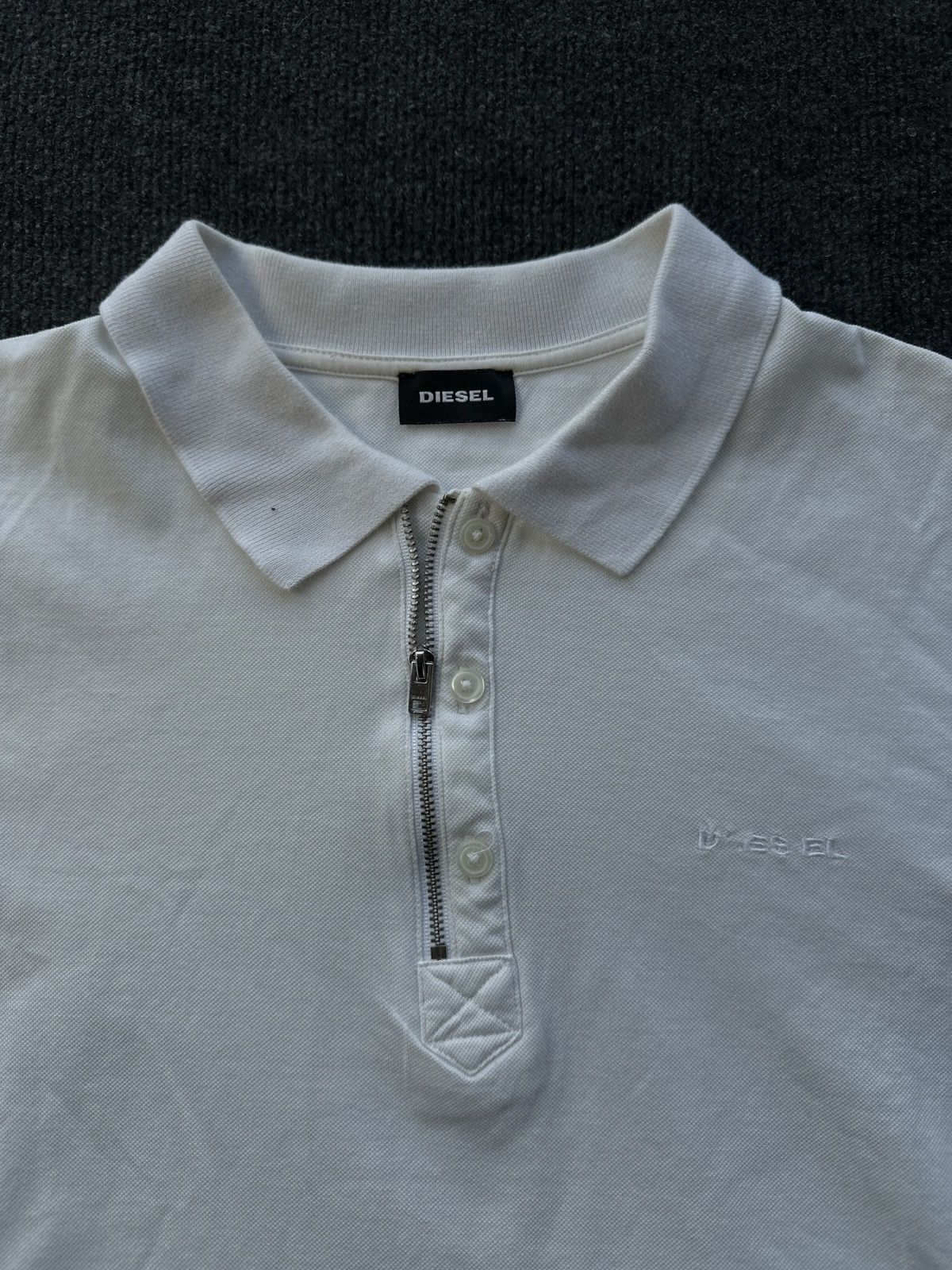 Diesel 🚨VNTG Diesel Avant-garde POLO Shirt 90s very rare Streetwear Size US XL / EU 56 / 4 - 7 Thumbnail