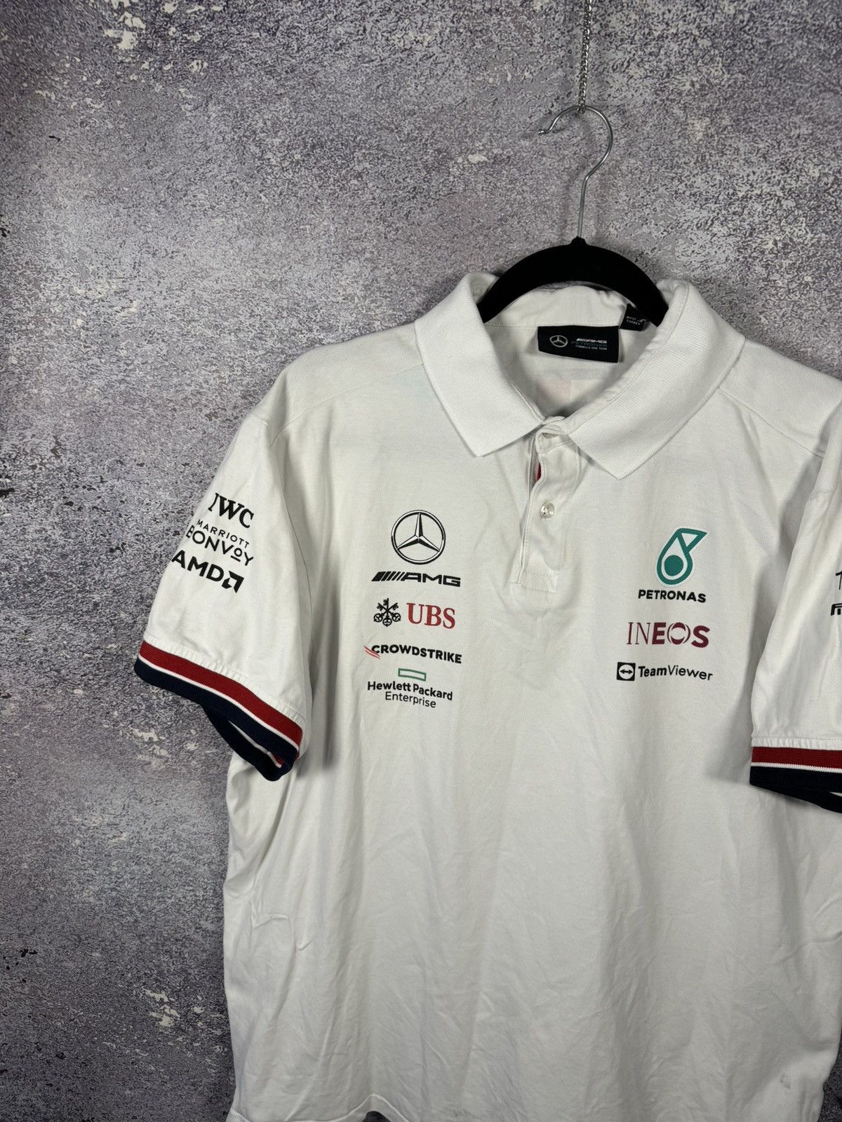 Formula 1 × Mercedes-Benz × Vintage Petronas Mercedes-Benz AMG F-1 Polos Formula 1 Team 2XL sz Size US XXL / EU 58 / 5 - 3 Thumbnail