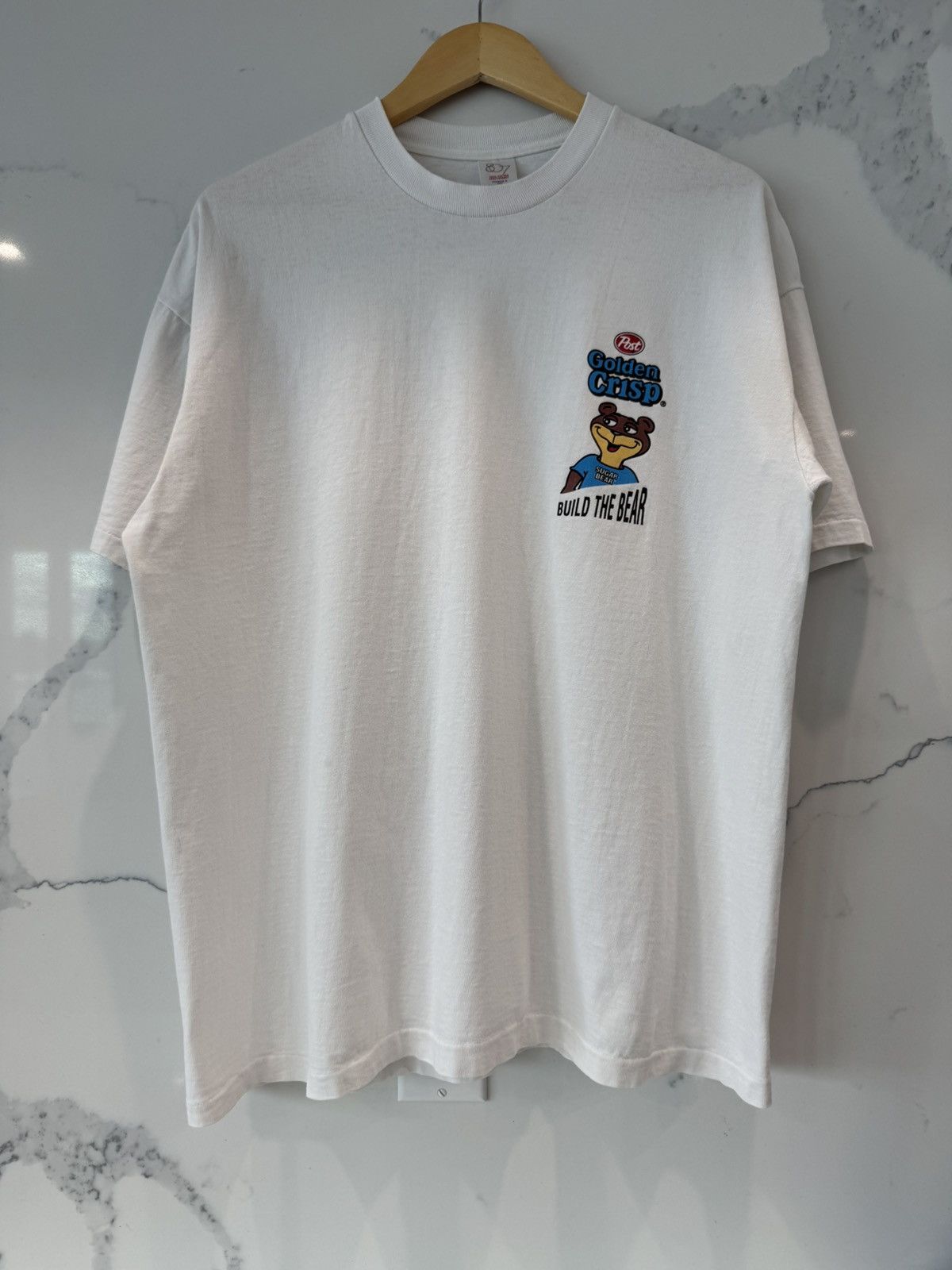 Other Vintage 90’s Golden Crisp Build The Bear Snack Tee T Shirt Size US XL / EU 56 / 4 - 2 Thumbnail