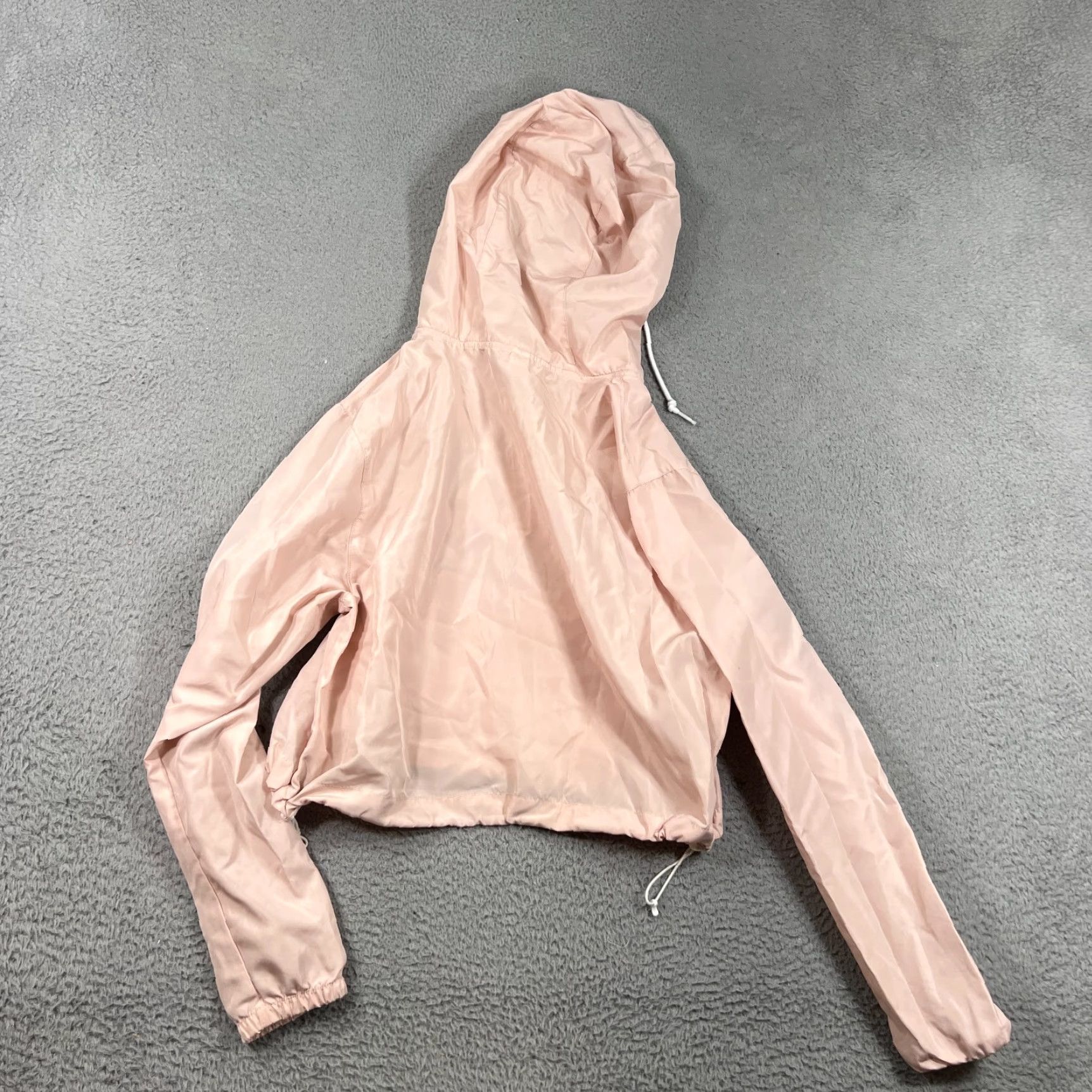 Pinko PAWZ Hoodie Womens Small Pink Windbreaker Zip Crop Jacket Size S / US 4 / IT 40 - 7 Thumbnail