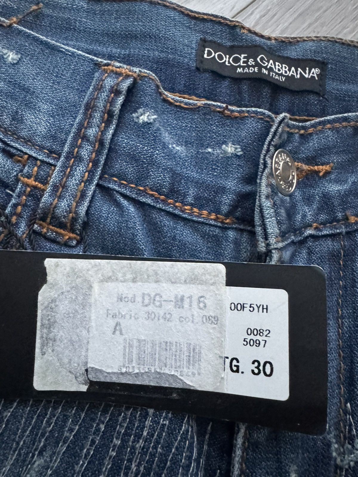 Dolce & Gabbana Rare Vintage D&G Distressed Paint Splatter Jeans Size US 30 / EU 46 - 5 Thumbnail