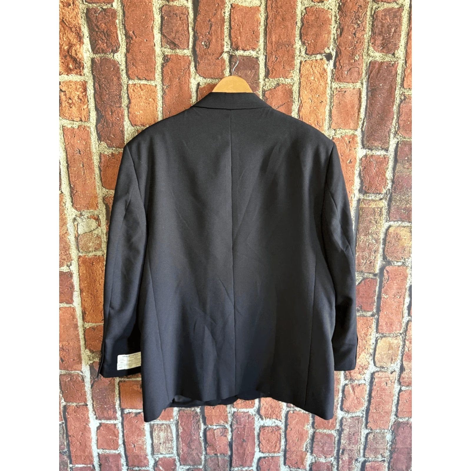 Vintage Giorgio Capelli Mens Black 4 Button Blazer Jacket Size 46R NWT Size 46R - 2 Thumbnail