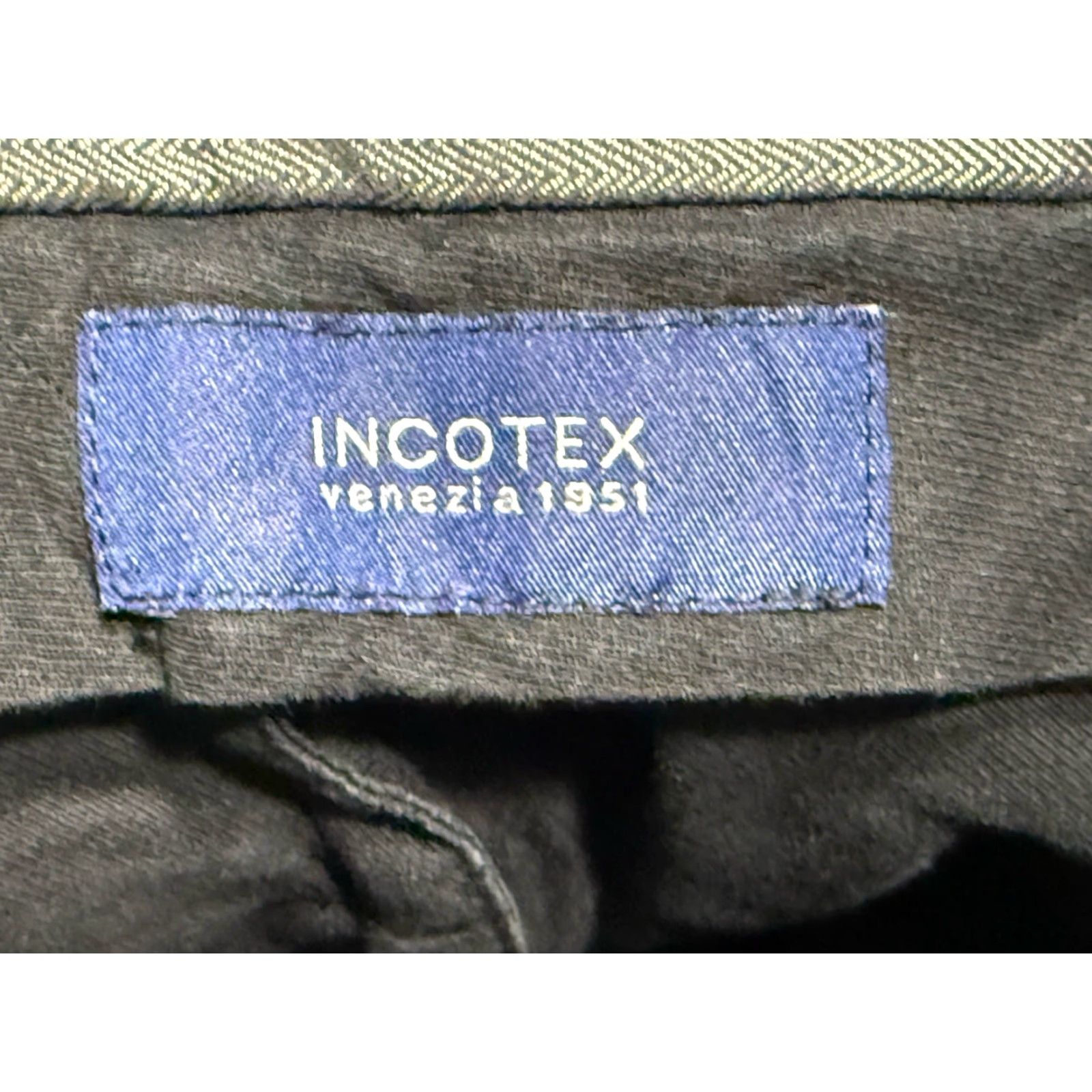 Incotex INCOTEX Mens Blue Corduroy Pants 36x33 Flat Front Chino 90s Preppy Size US 36 / EU 52 - 5 Thumbnail