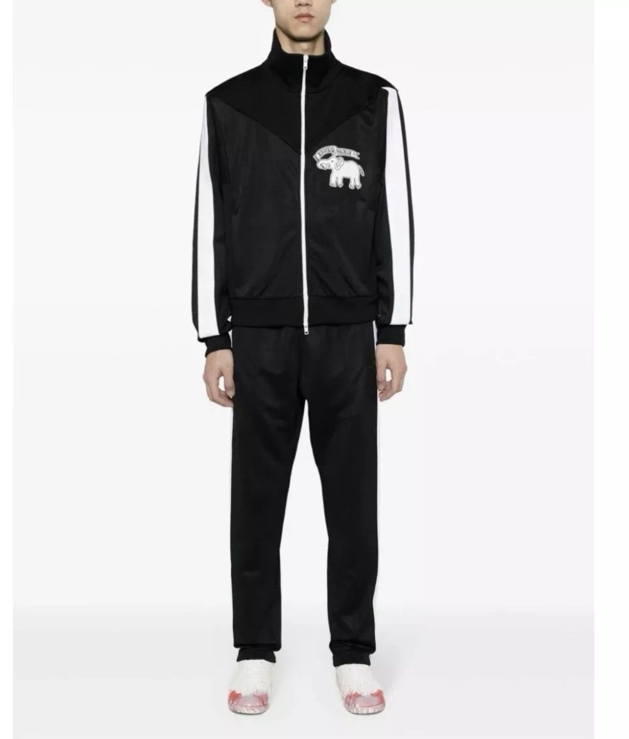 Kenzo KENZO Elephant brand appliqué stretch-jersey jacket Black XL Size US XL / EU 56 / 4 - 2 Thumbnail