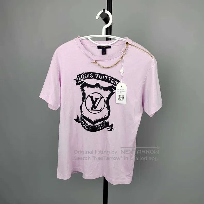 Louis Vuitton Louis Vuitton Cotton Pink Zip Short Sleeve Size S / US 4 / IT 40 - 1 Thumbnail